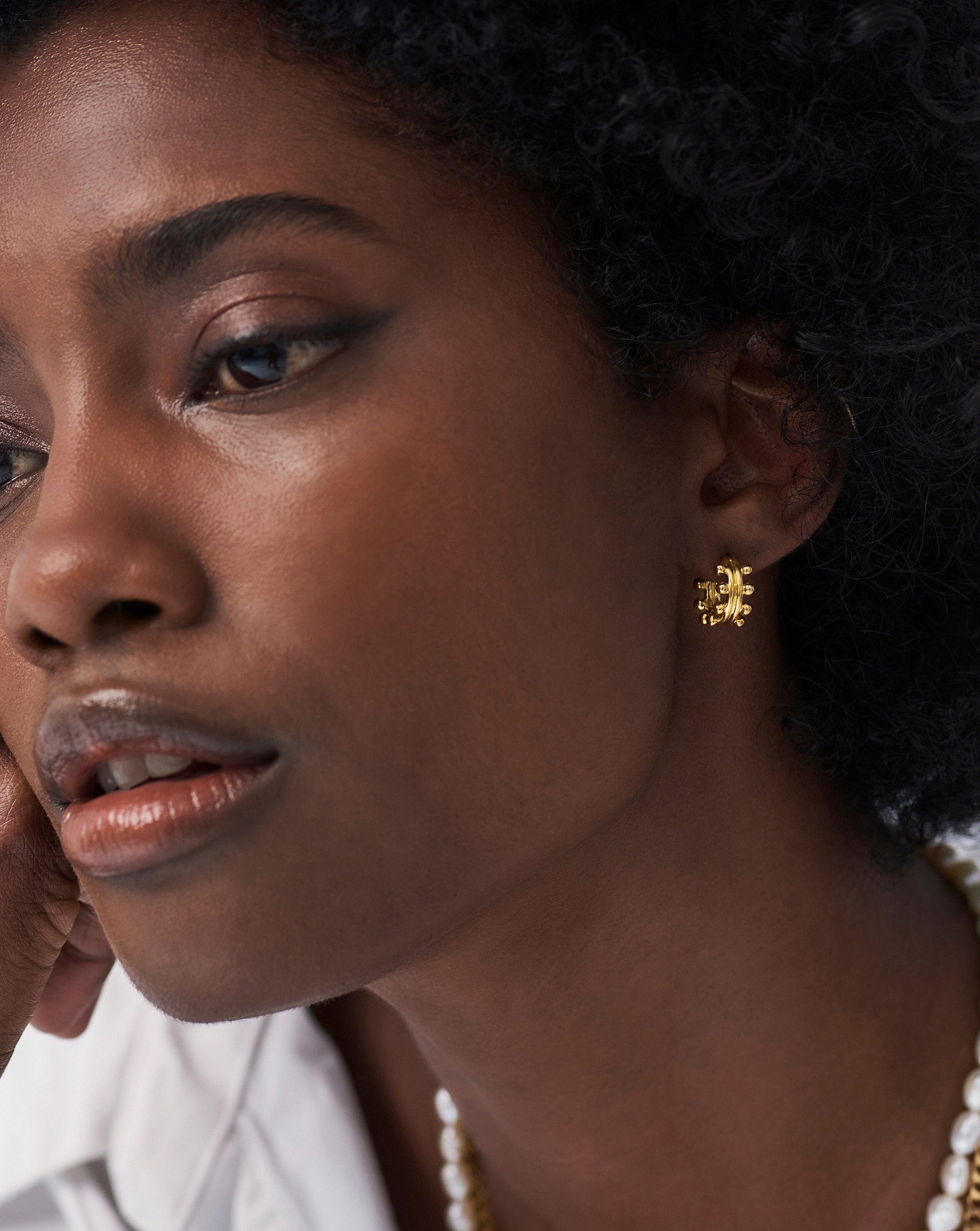 Mini Double Beaded Hoop Earrings Earrings Missoma 