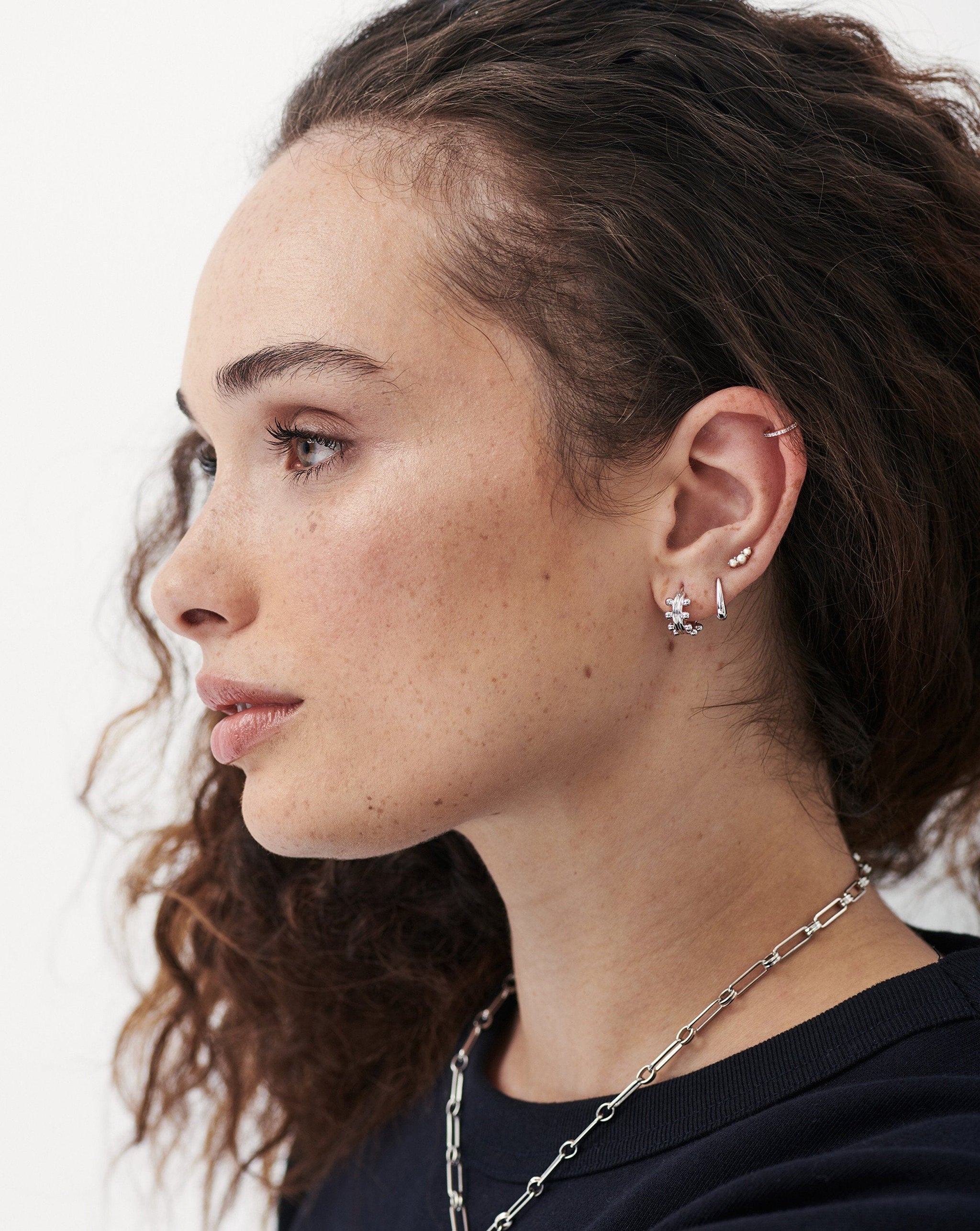 Mini Double Beaded Hoop Earrings Earrings Missoma 