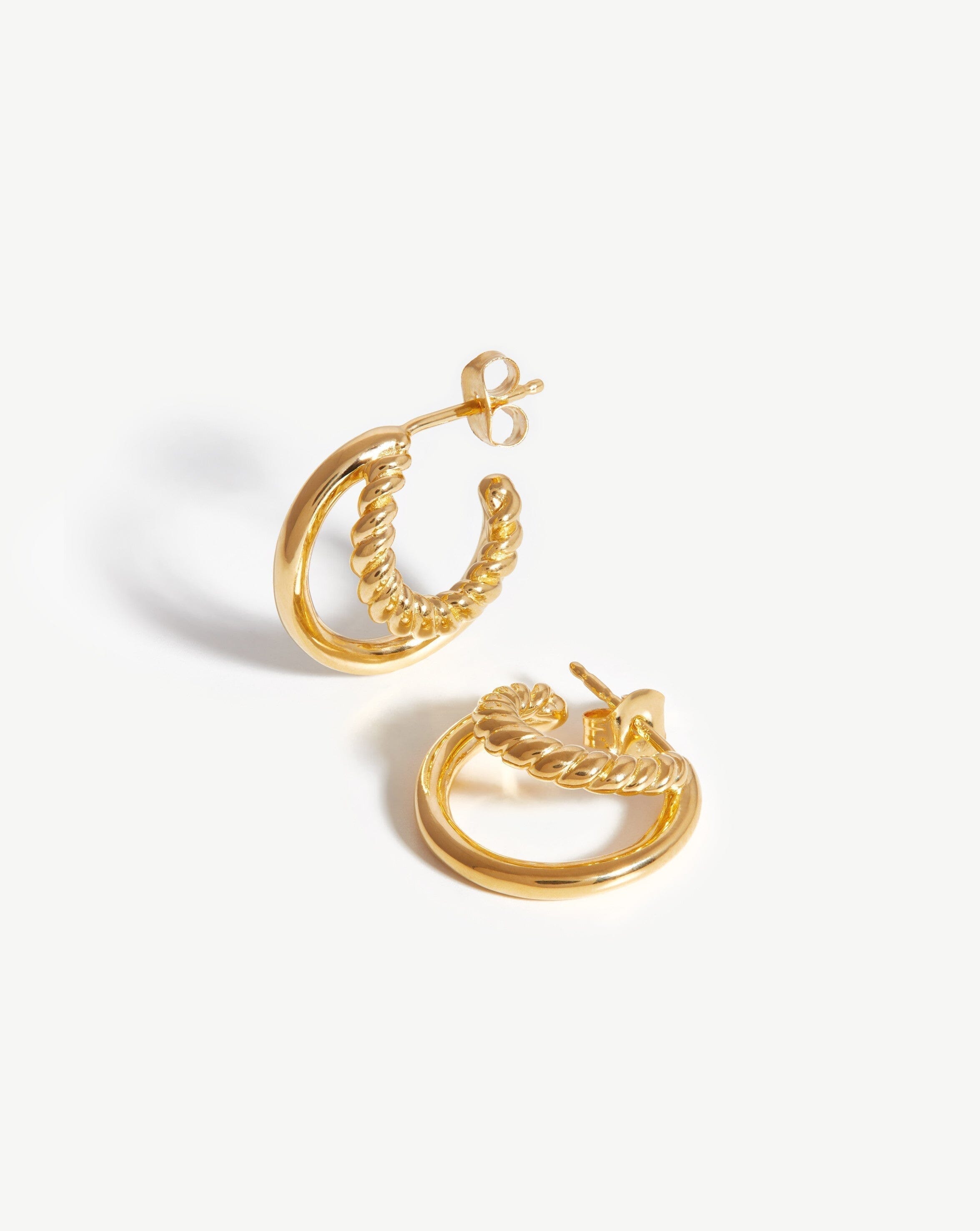 Mini Radial Hoop Earrings | 18ct Gold Plated Earrings Missoma 