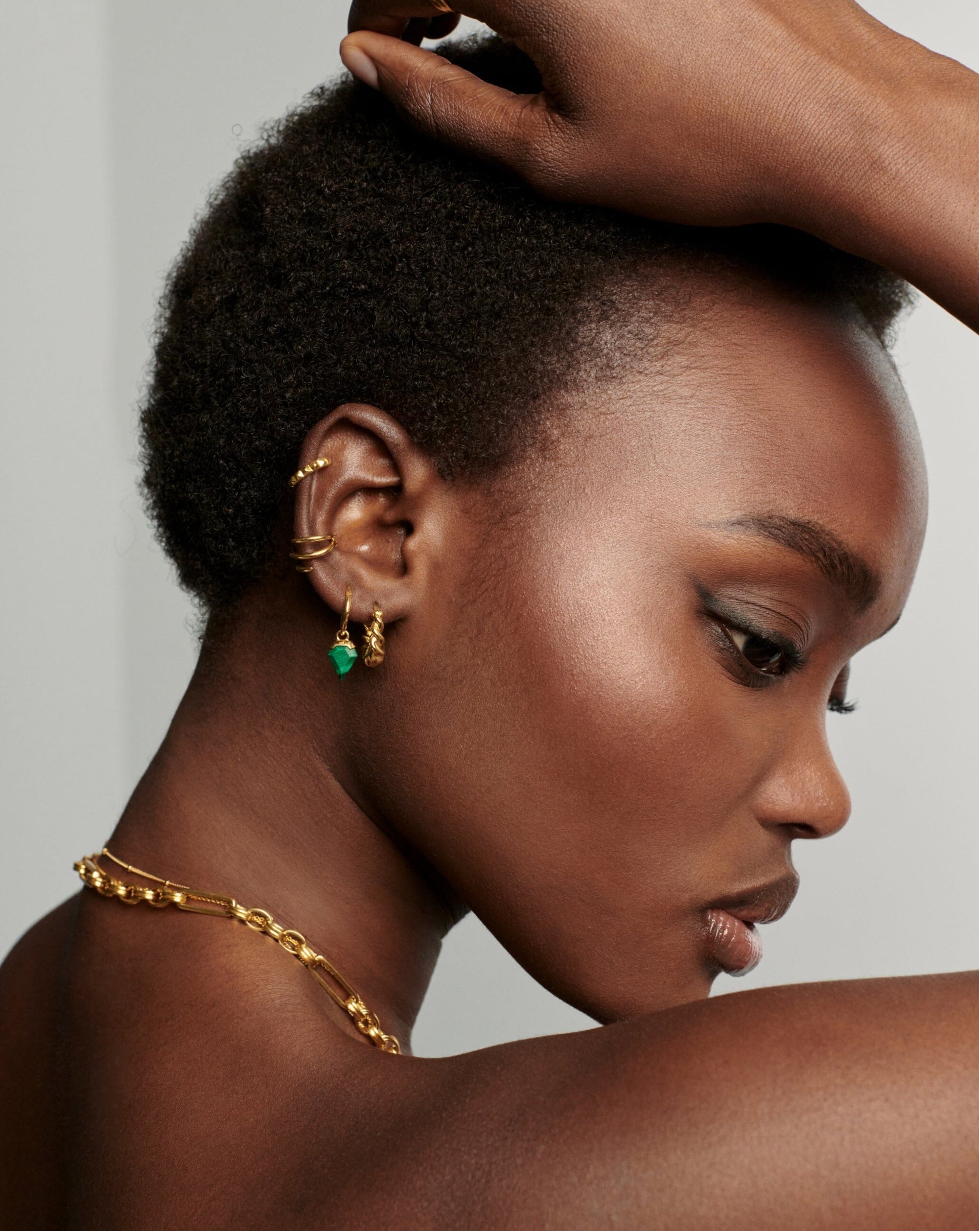 Mini Shield Hoop Earrings Missoma