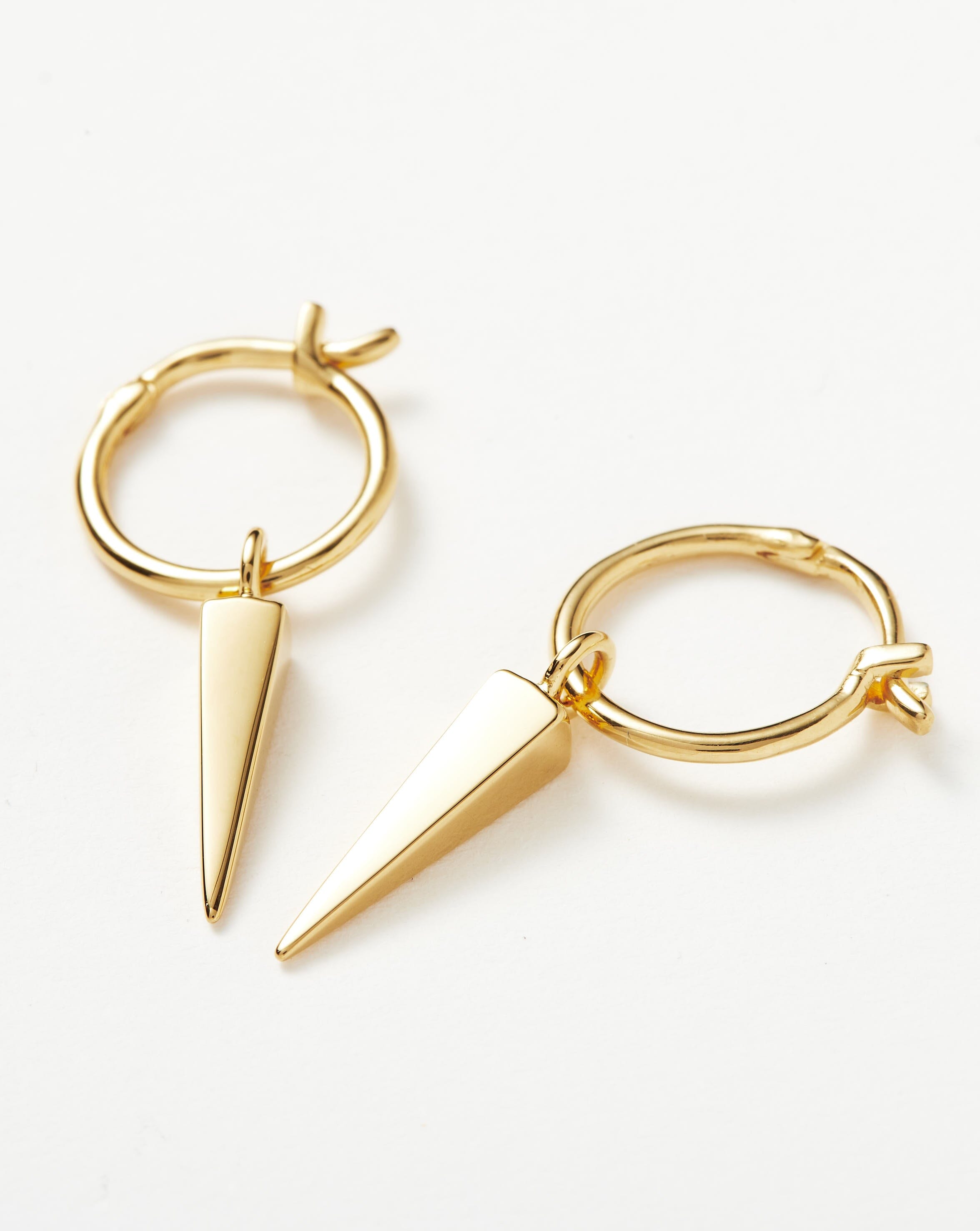Mini Spike Charm Hoop Earrings Earrings Missoma 