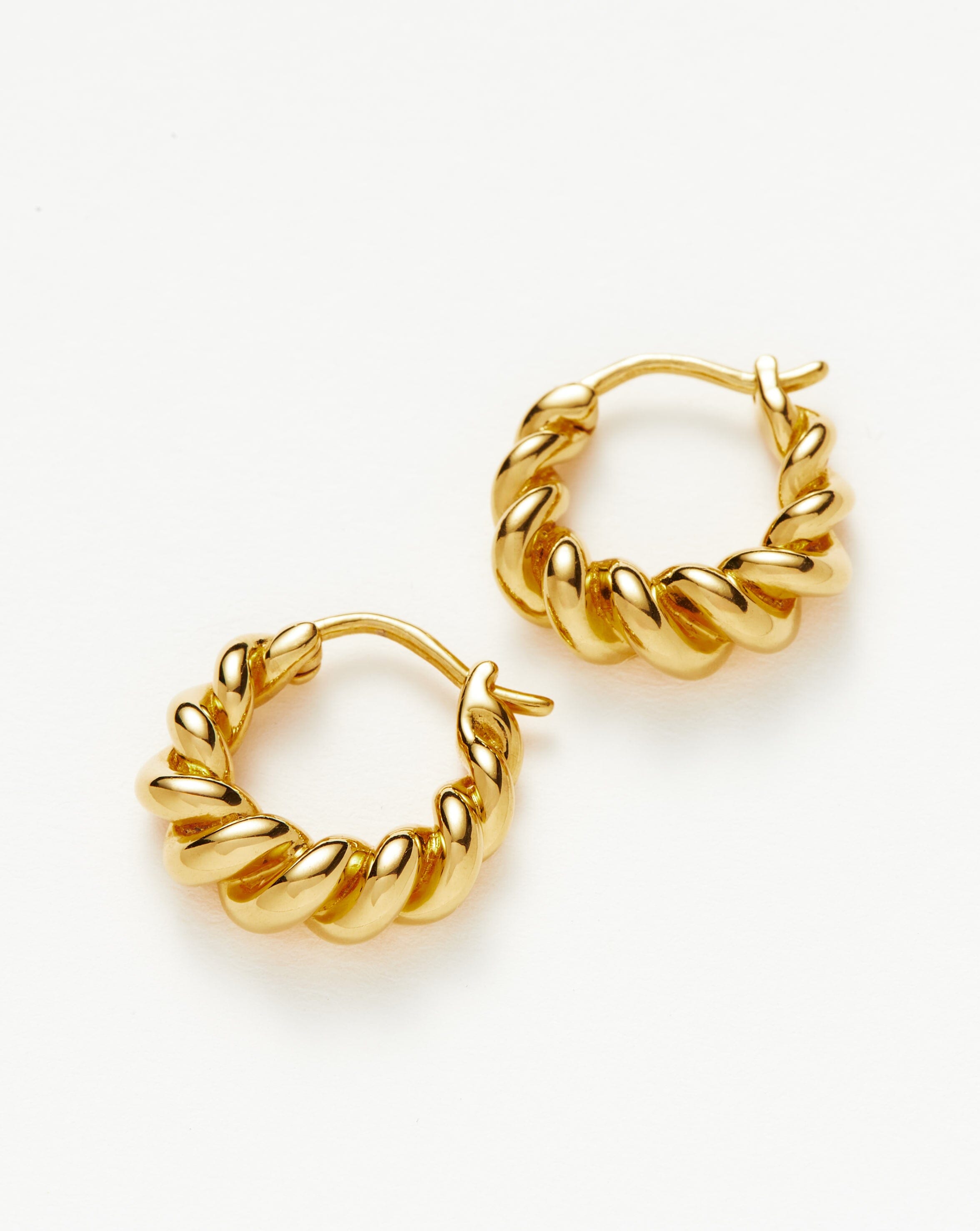 Mini Tidal Hoop Earrings | 18ct Gold Plated Vermeil Earrings Missoma 