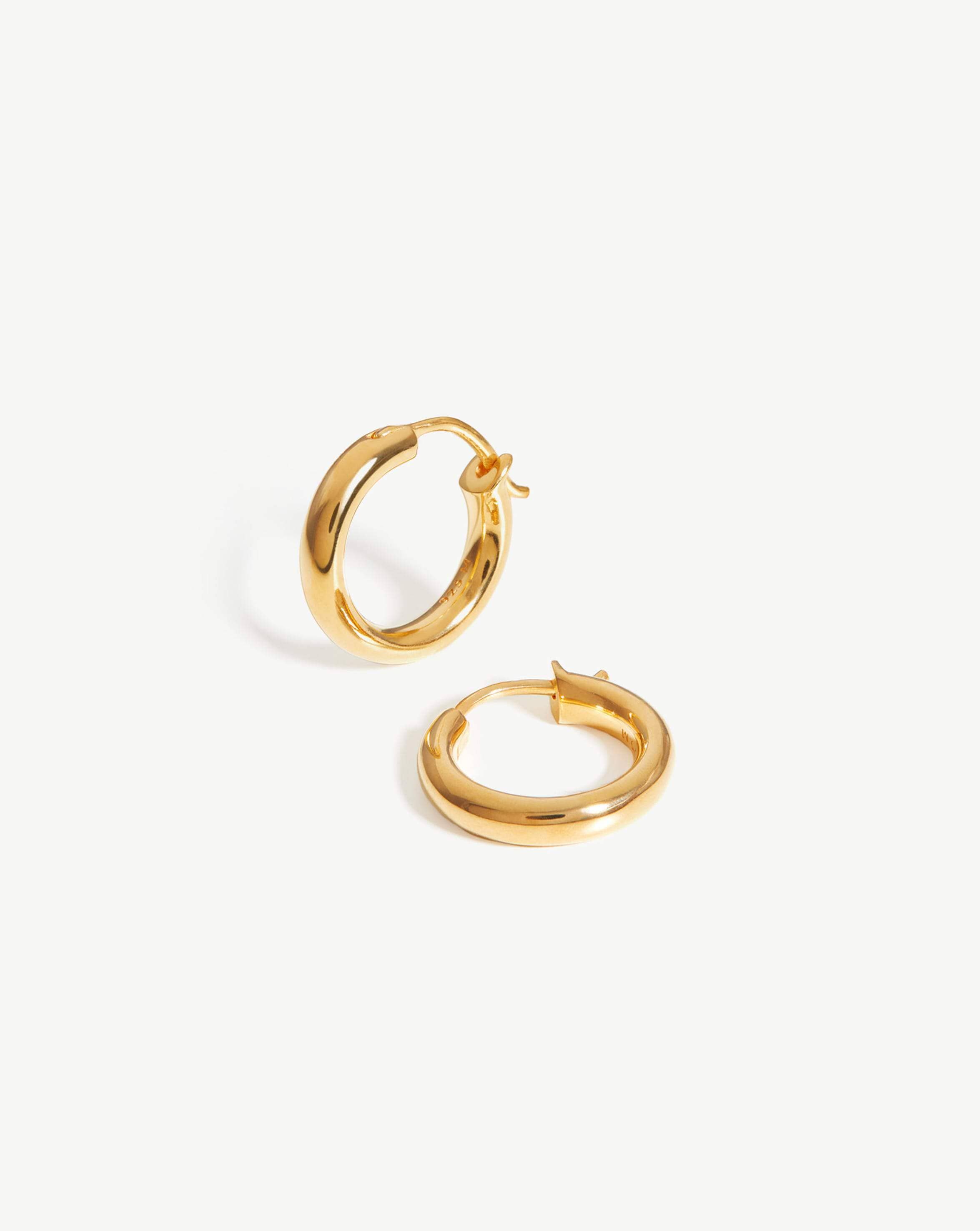 Missoma gold mini tunnel hoops Clearance