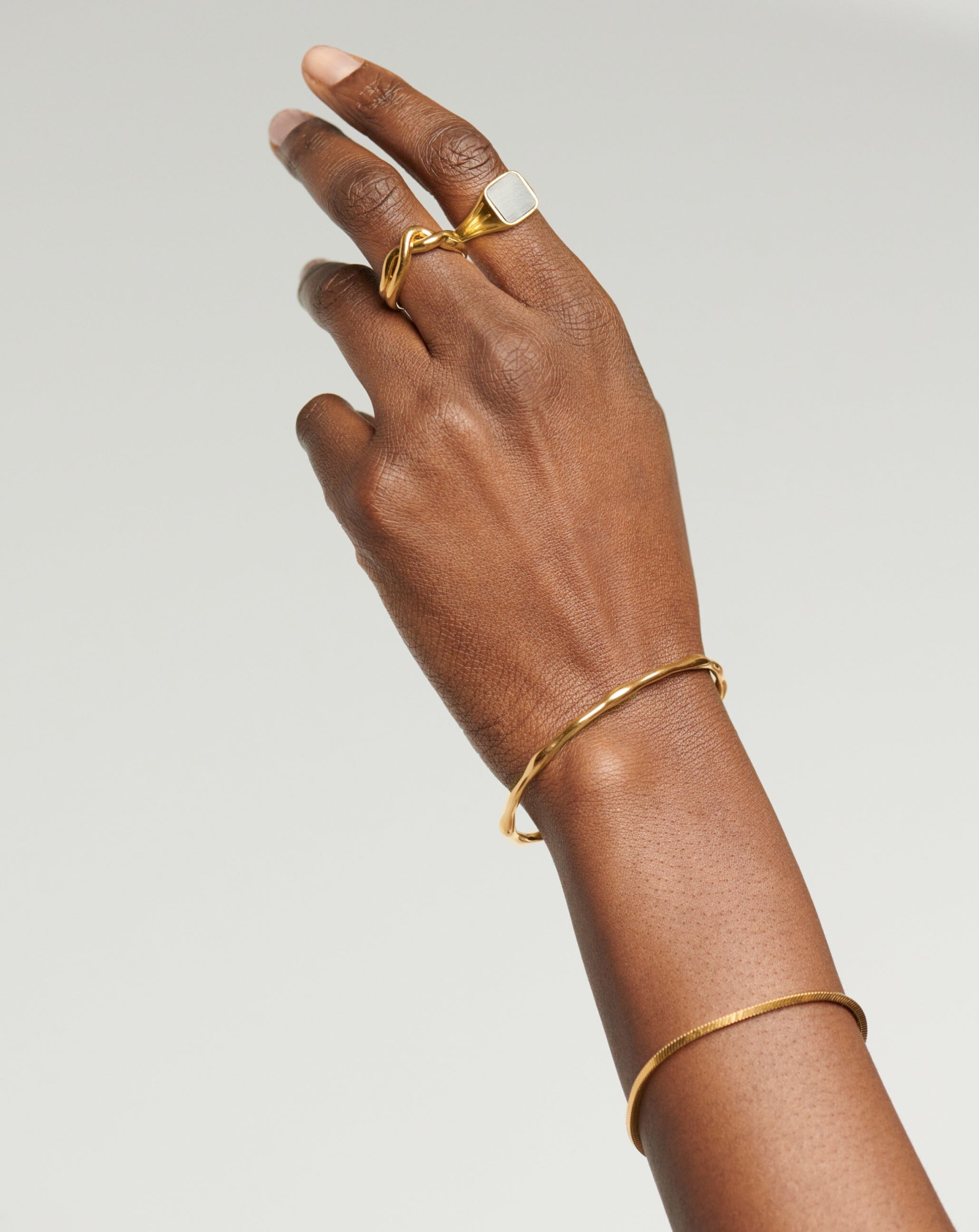 Molten Cuff Bracelet | 18ct Gold Plated Bracelets Missoma 