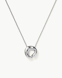 Molten Doughnut Pendant Necklace | Silver Plated Necklaces Missoma 