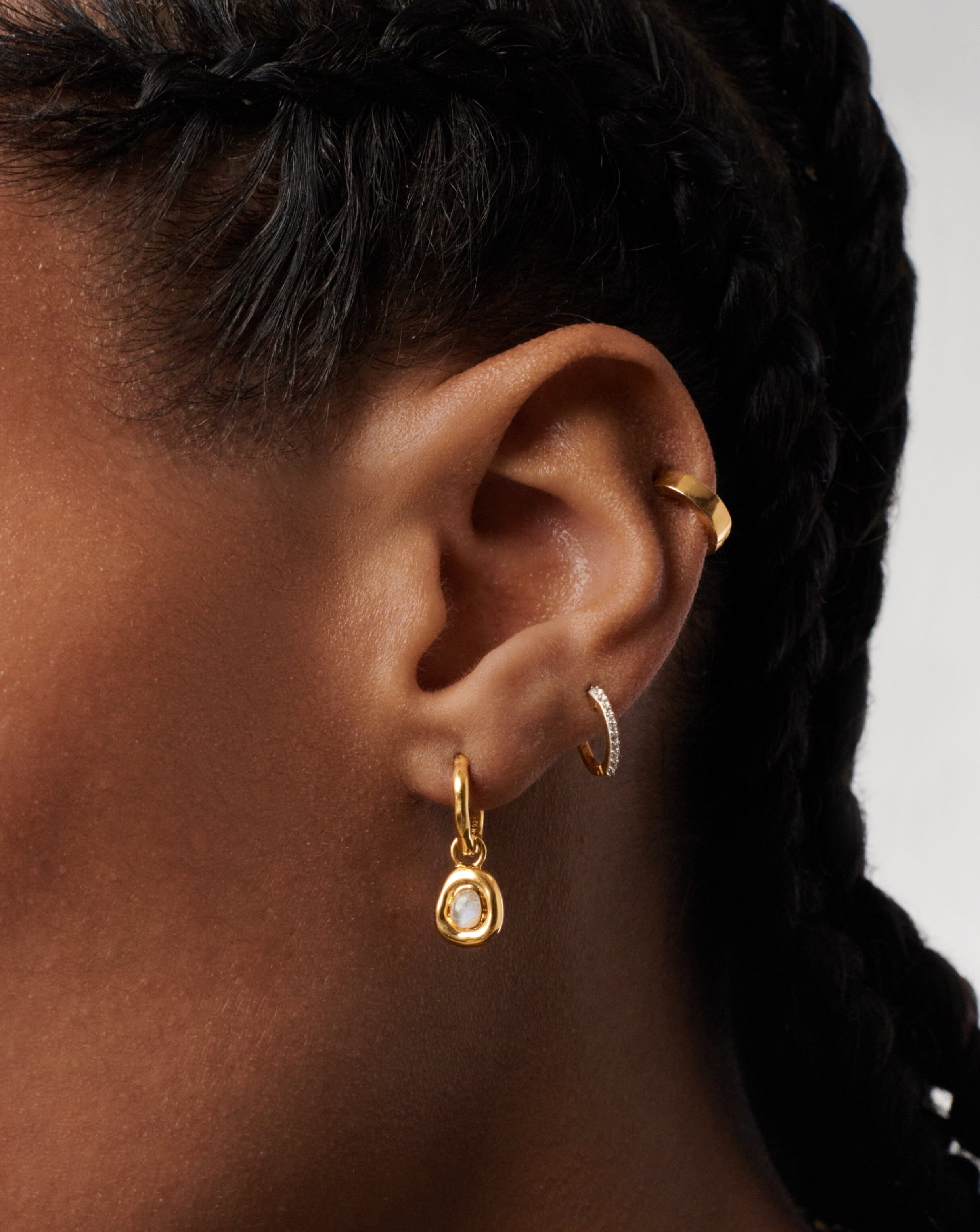 Missoma gold medium molten hoops deals
