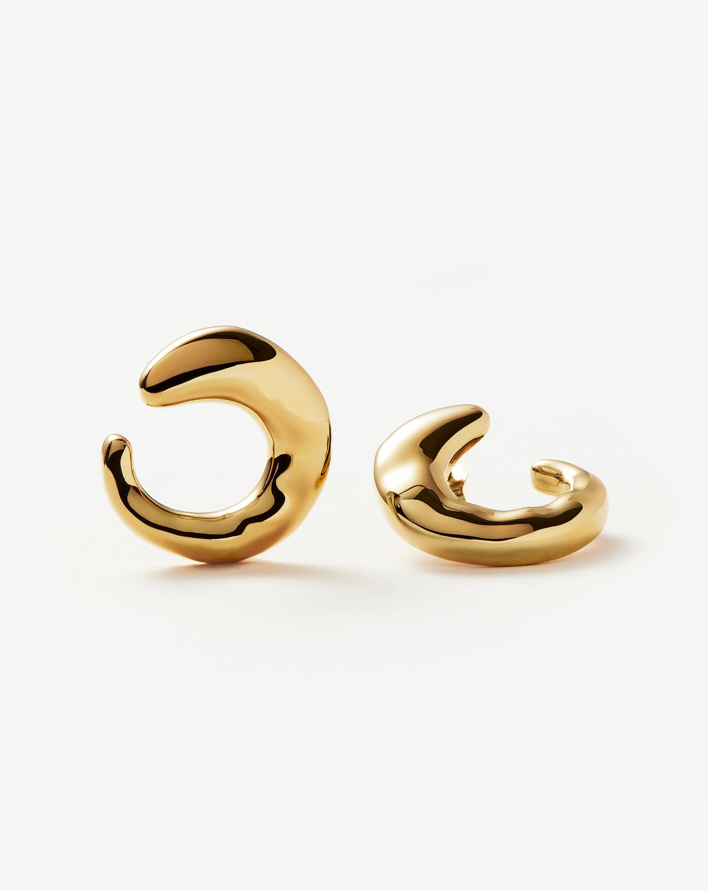 Molten Large Open Stud Earrings | 18ct Gold Plated | Missoma
