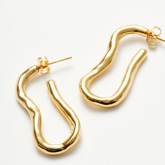 Molten Ovate Hoop Earrings Earrings Missoma 