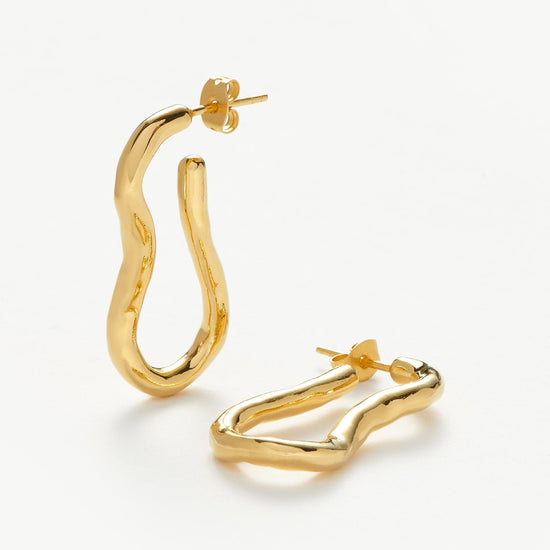 Molten Ovate Hoop Earrings Earrings Missoma 