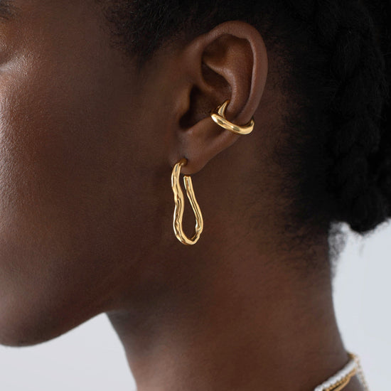 Molten Ovate Hoop Earrings Earrings Missoma 