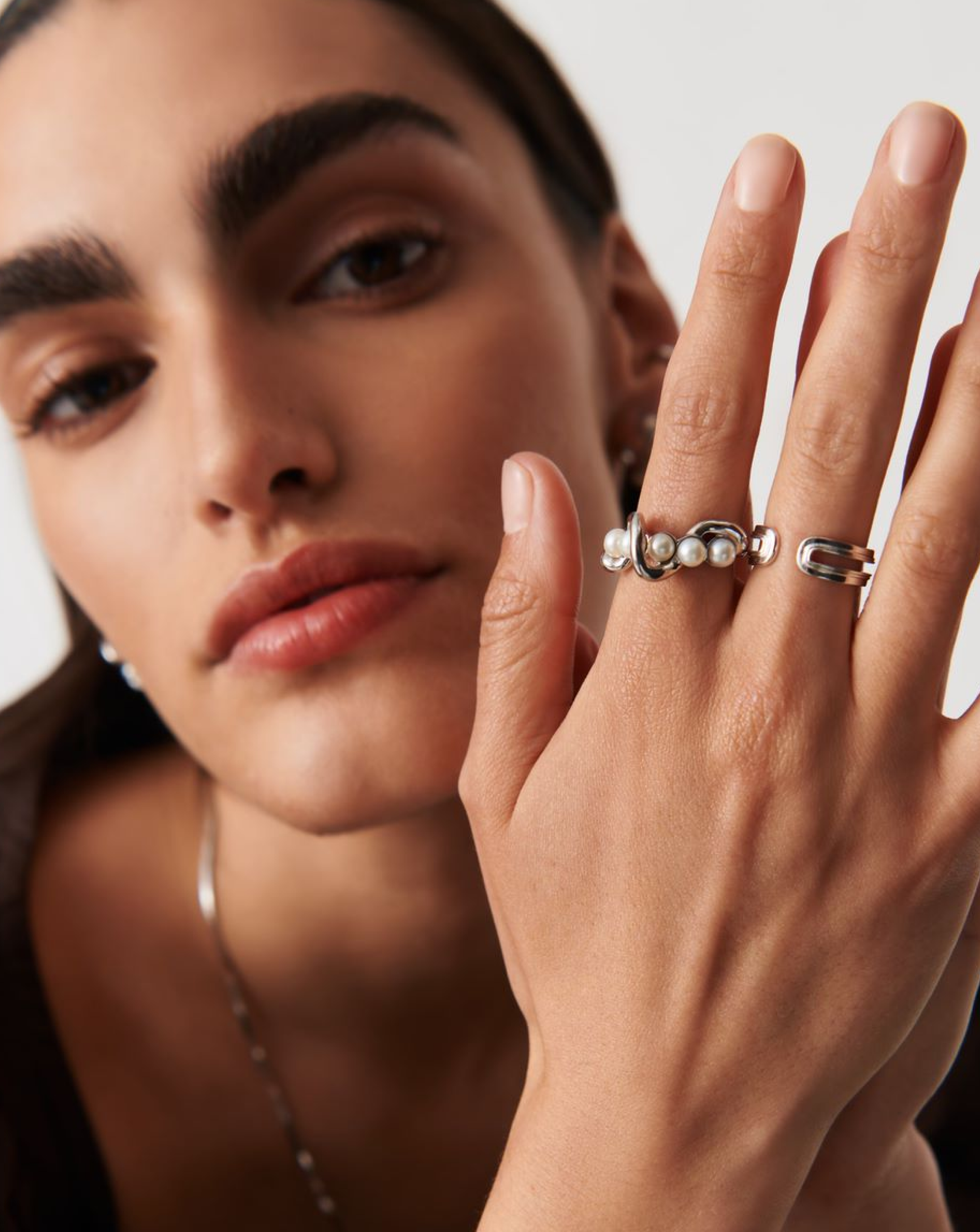 Pearl stacking ring deals