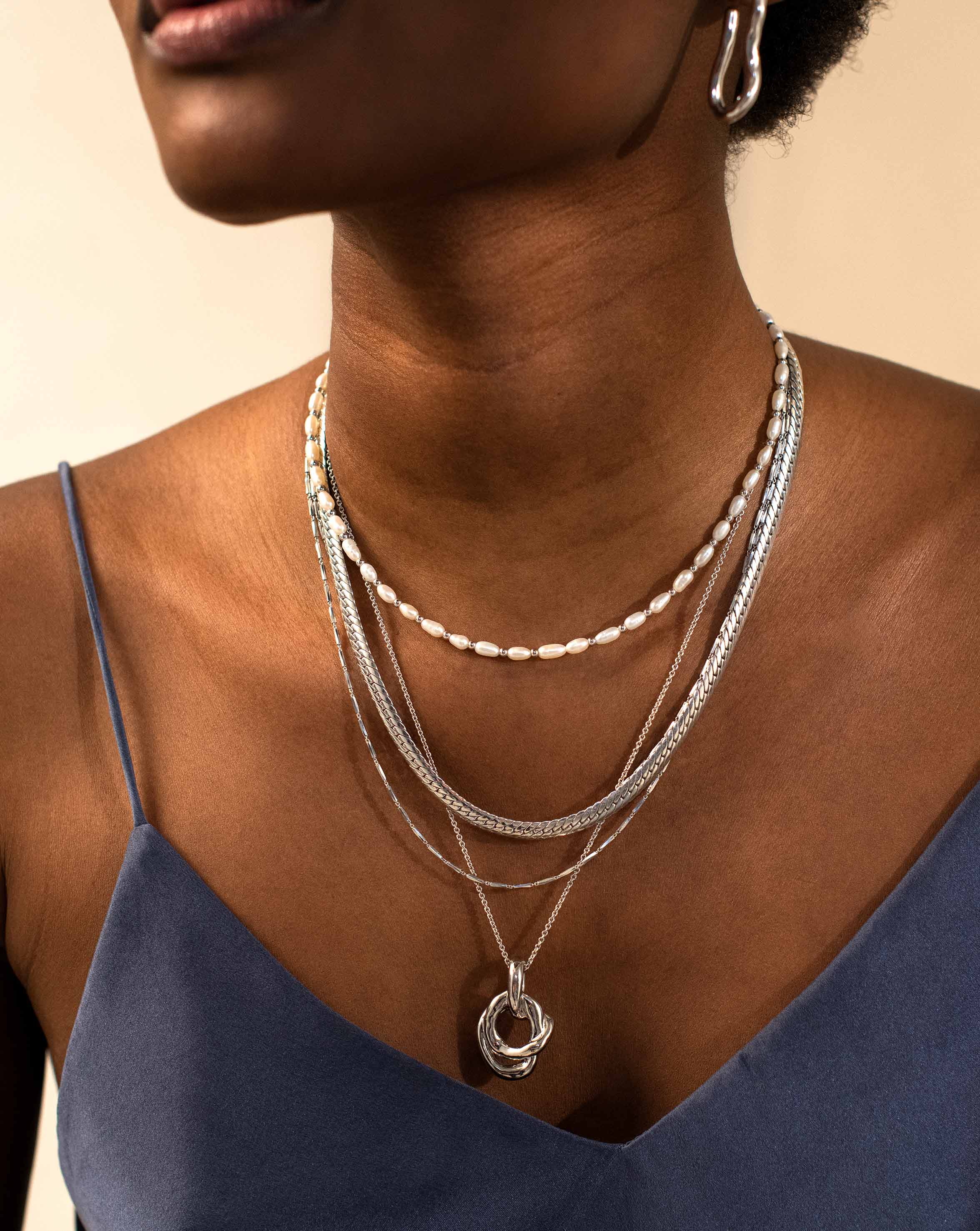 Molten Twisted Double Pendant Necklace Necklaces Missoma 