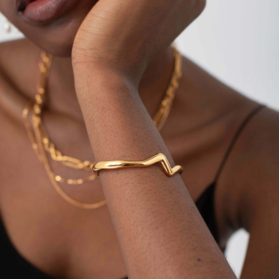 Molten Wave Cuff Bracelet Bracelets Missoma 