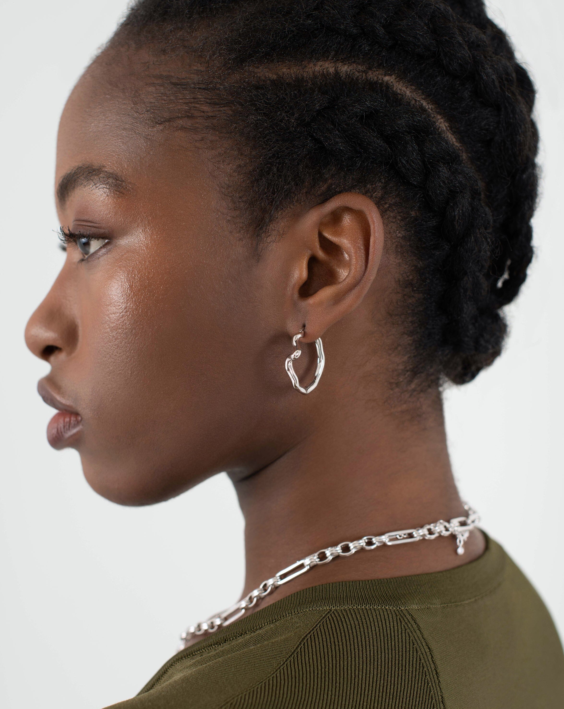 Molten Wave Hoop Earrings Earrings Missoma 