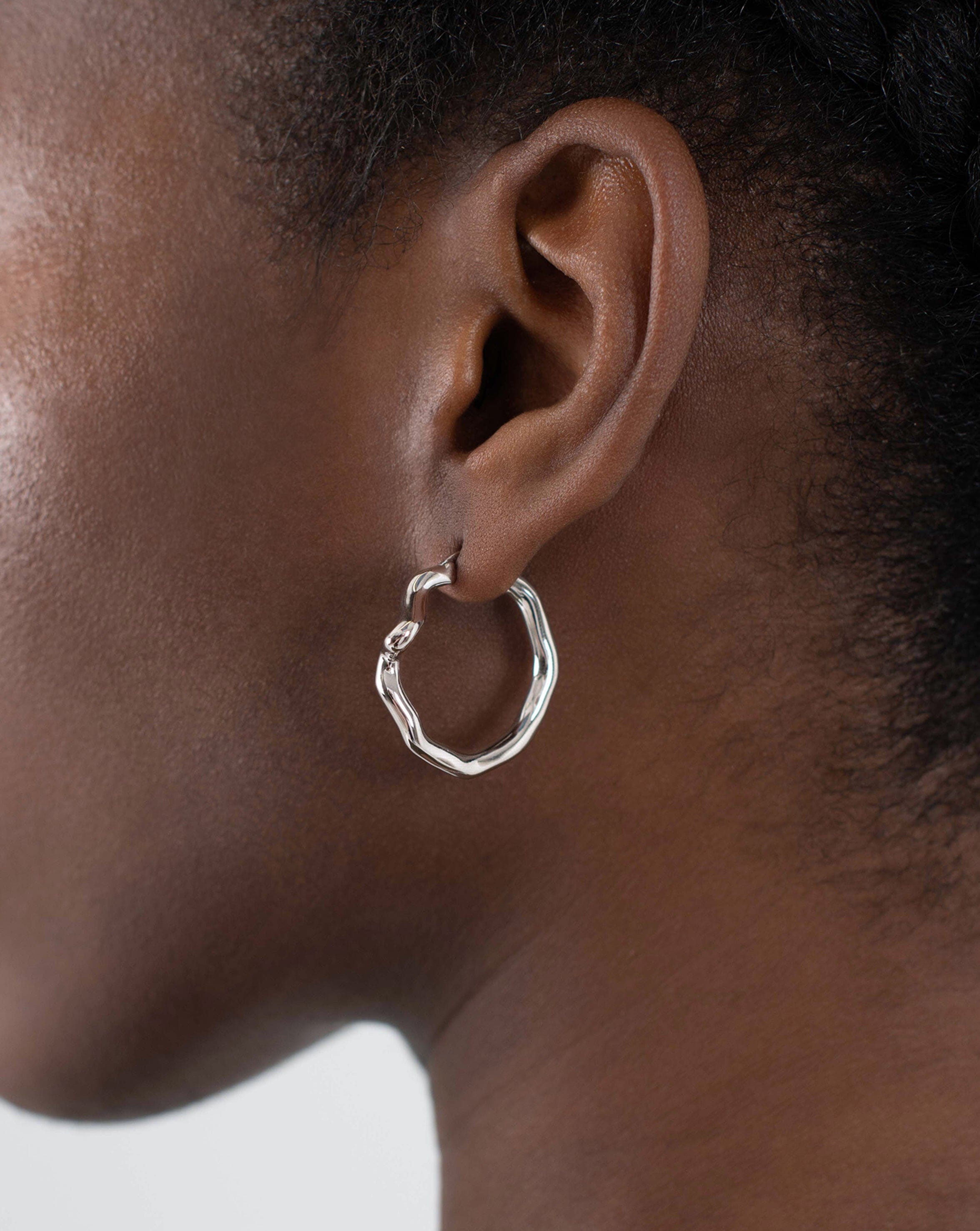 Molten Wave Hoop Earrings Earrings Missoma 