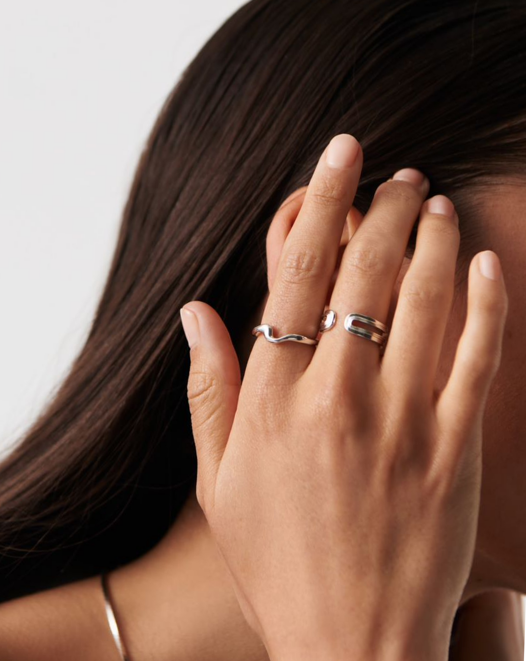 Molten Wave Stacking Ring | Silver | Missoma