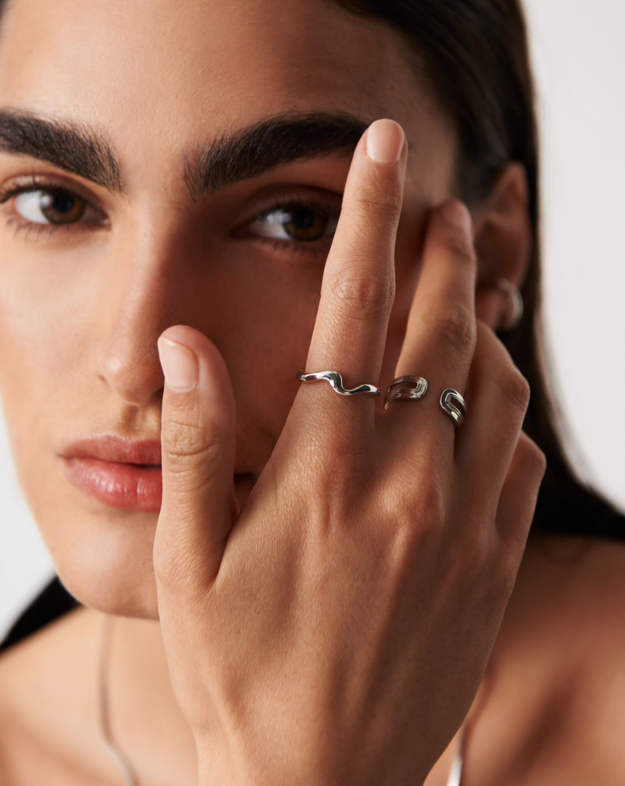 Molten Wave Stacking Ring | Silver | Missoma