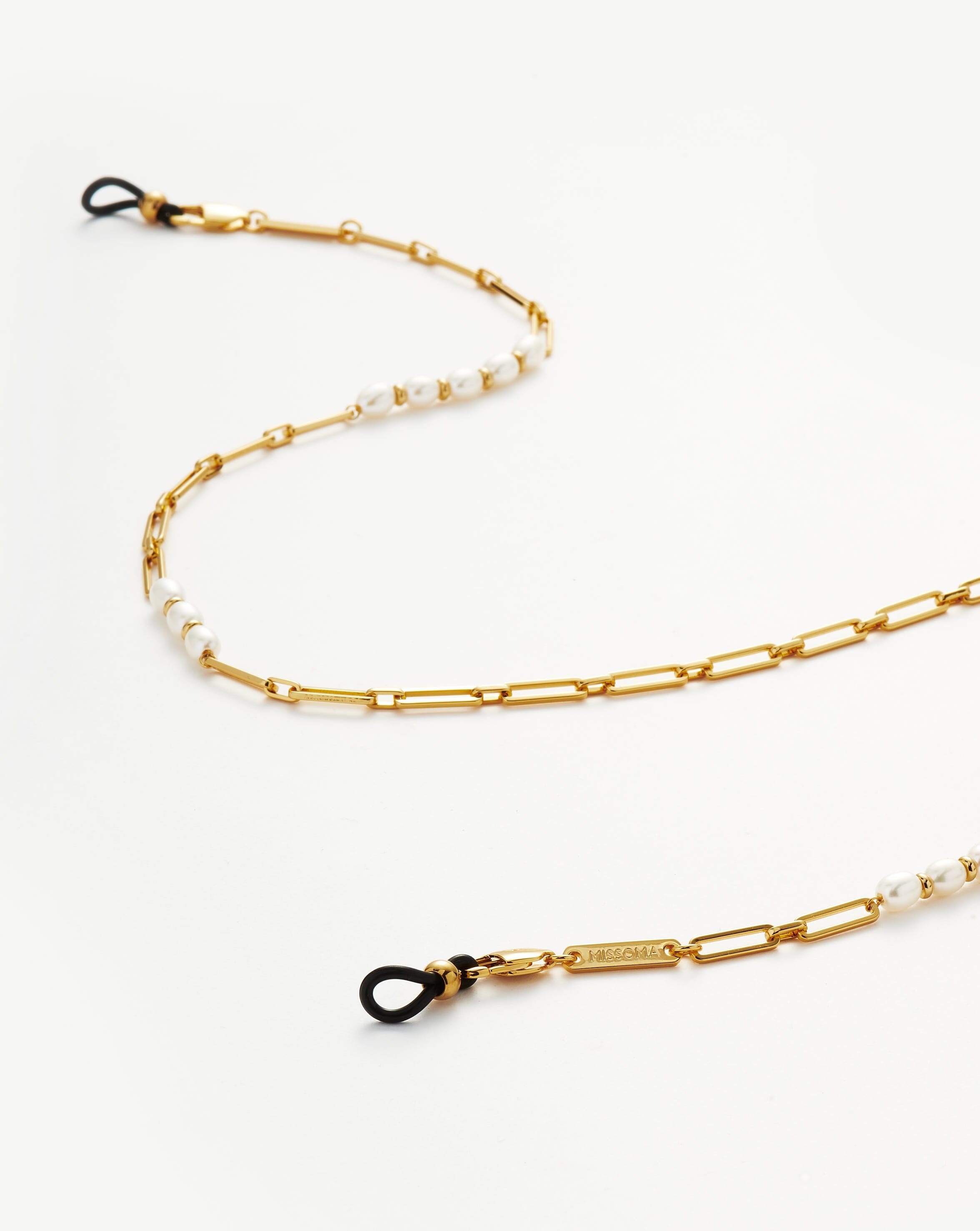 Paperclip Pearl Eyewear Chain Accessories Missoma 