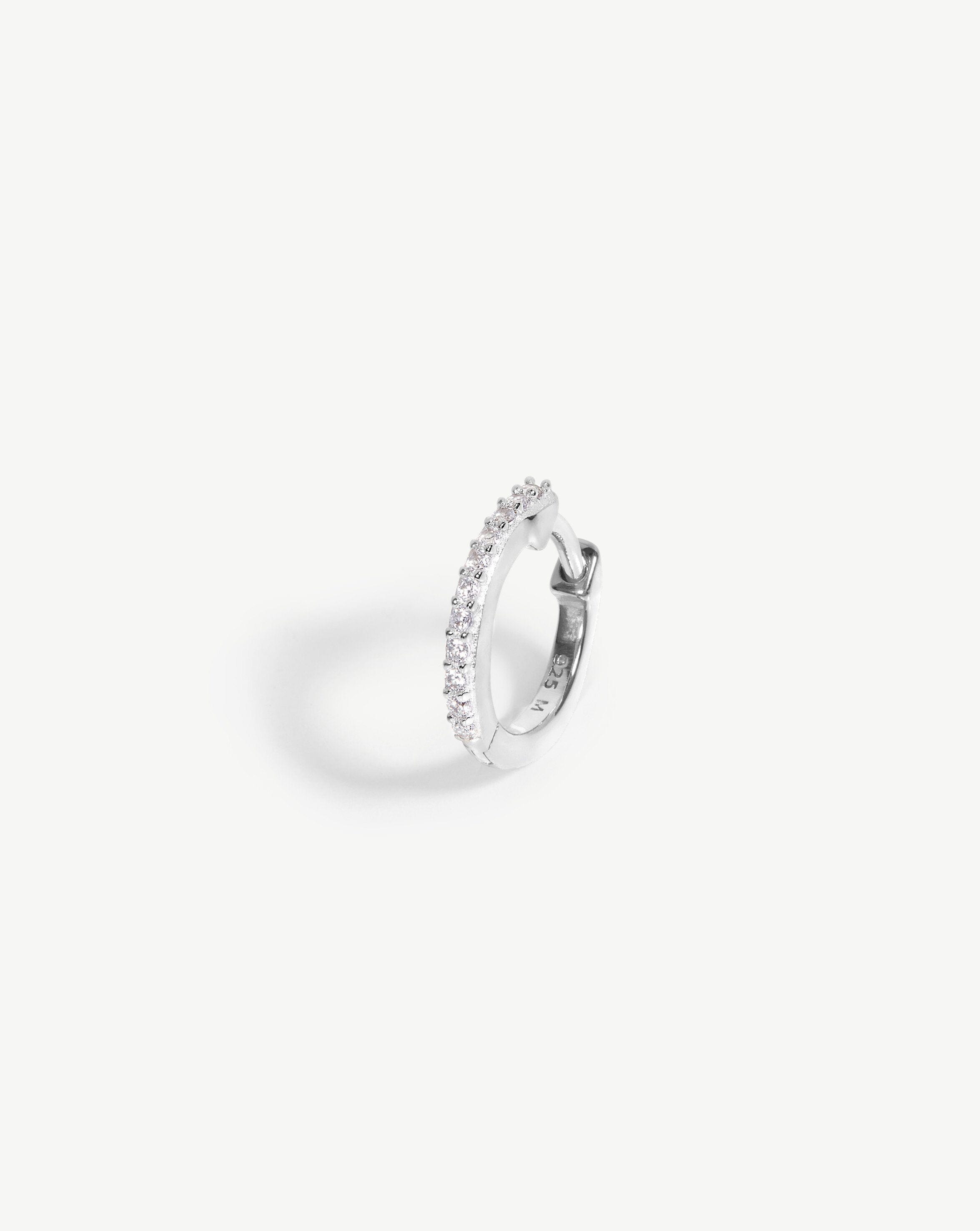 Pave Single Huggie Earrings Missoma 