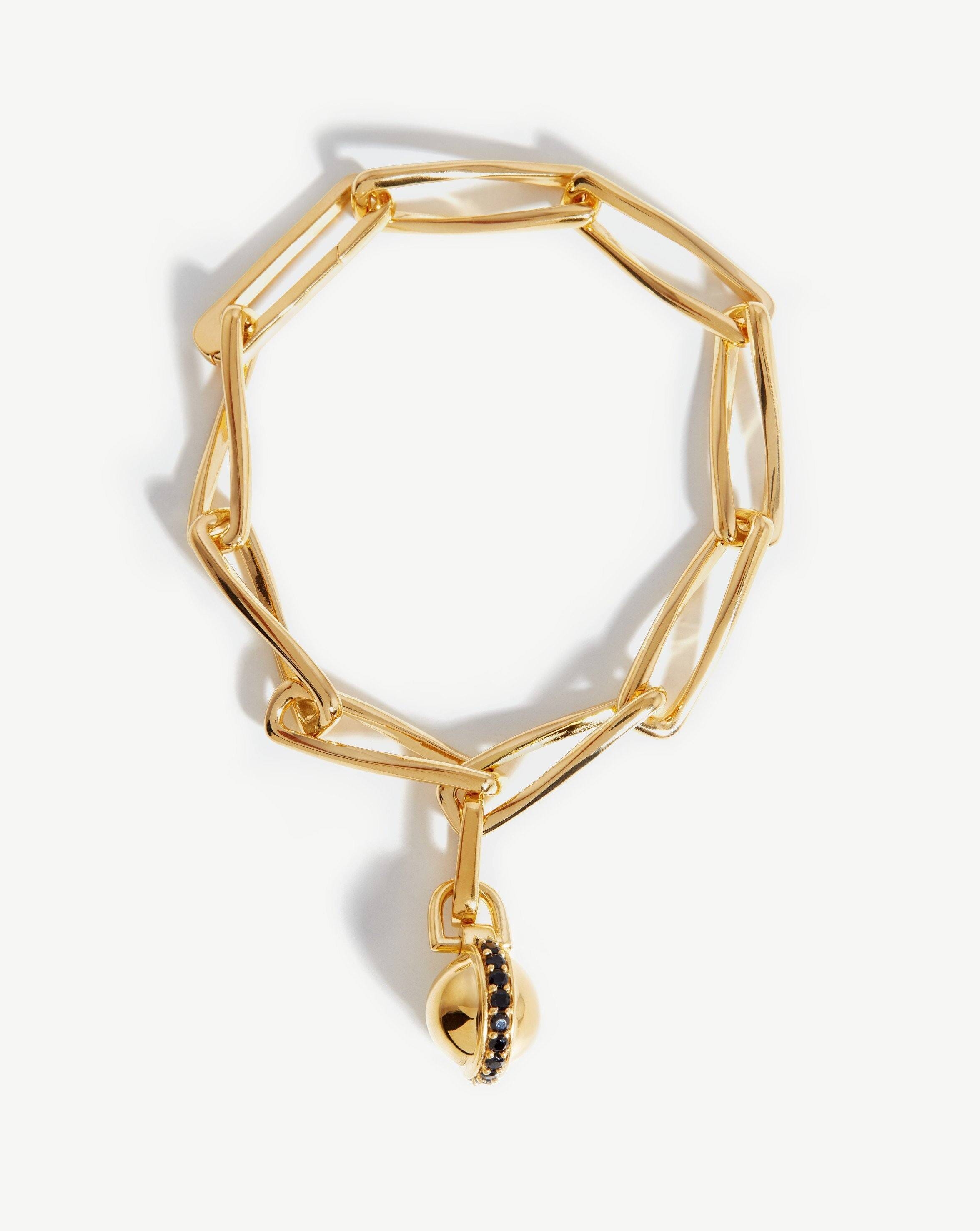 Pave Sphere Twisted Link Chain Bracelet Bracelets Missoma 