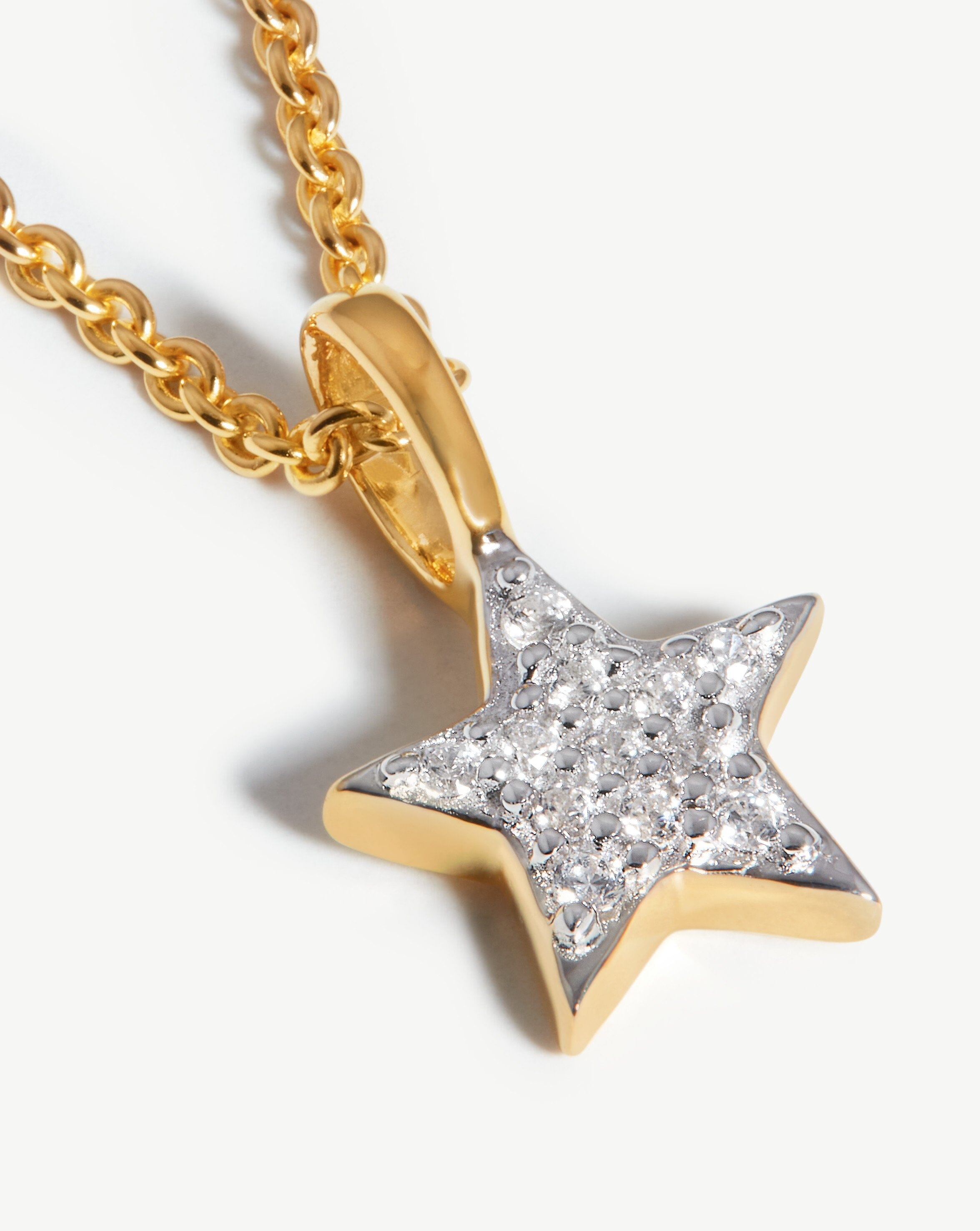 Pave Star Charm Necklace | 18ct Gold Plated Vermeil/Cubic Zirconia Necklaces Missoma 