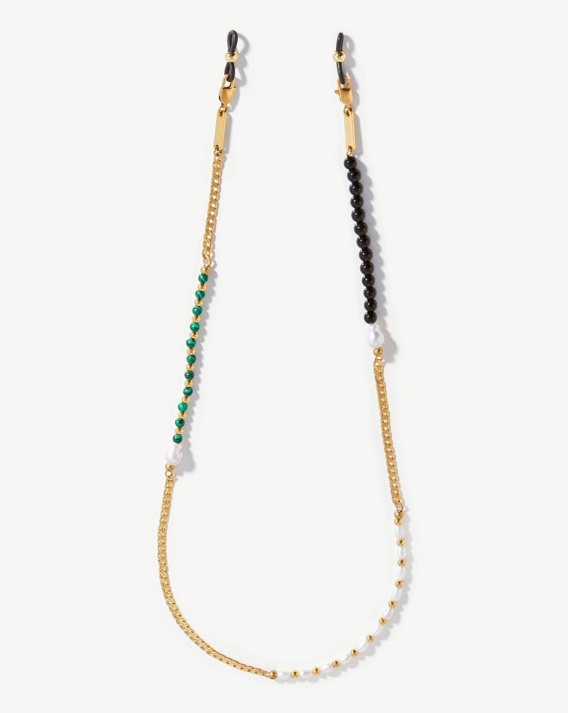 Pearl & Gemstone Curb Eyewear Chain Eyewear Chain Missoma 