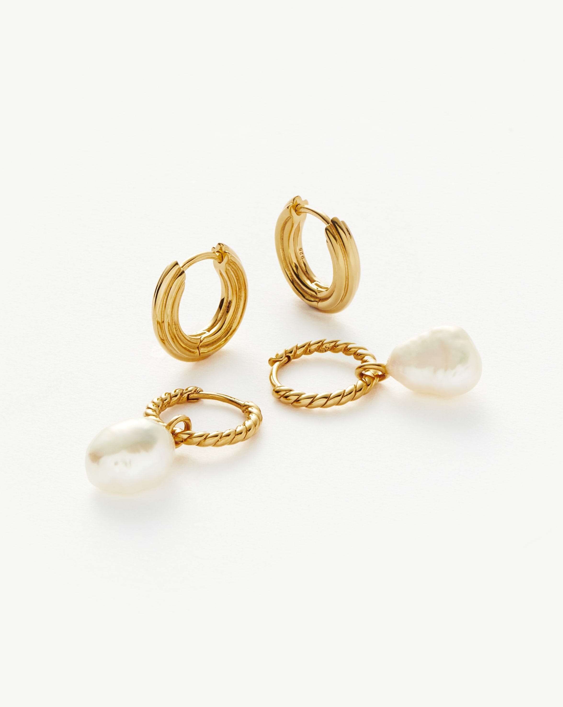 Mini hoop stud discount earrings