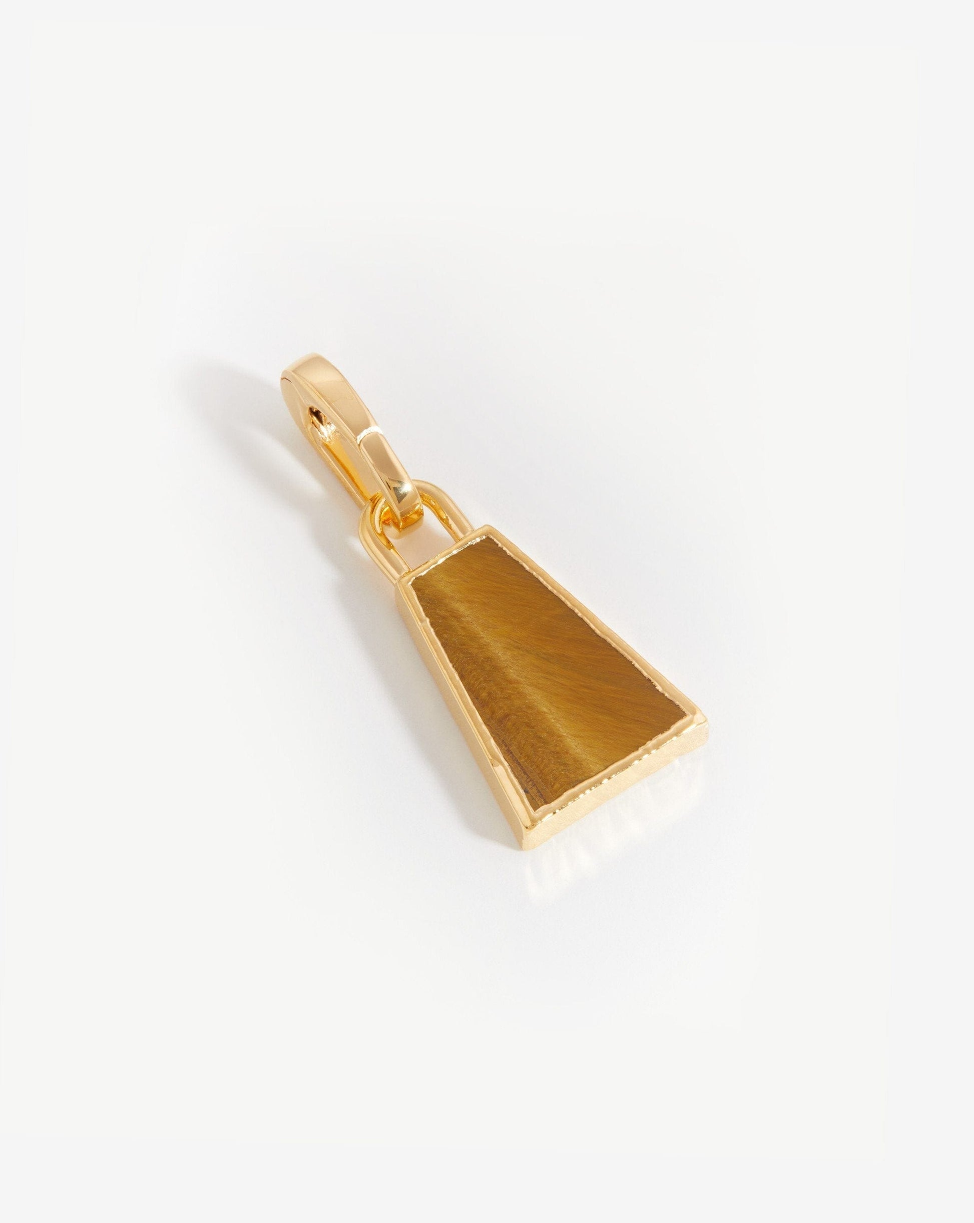 Pyramid Clip-On Pendant | 18ct Gold Plated Vermeil/Tiger's Eye Charms & Pendants Missoma 