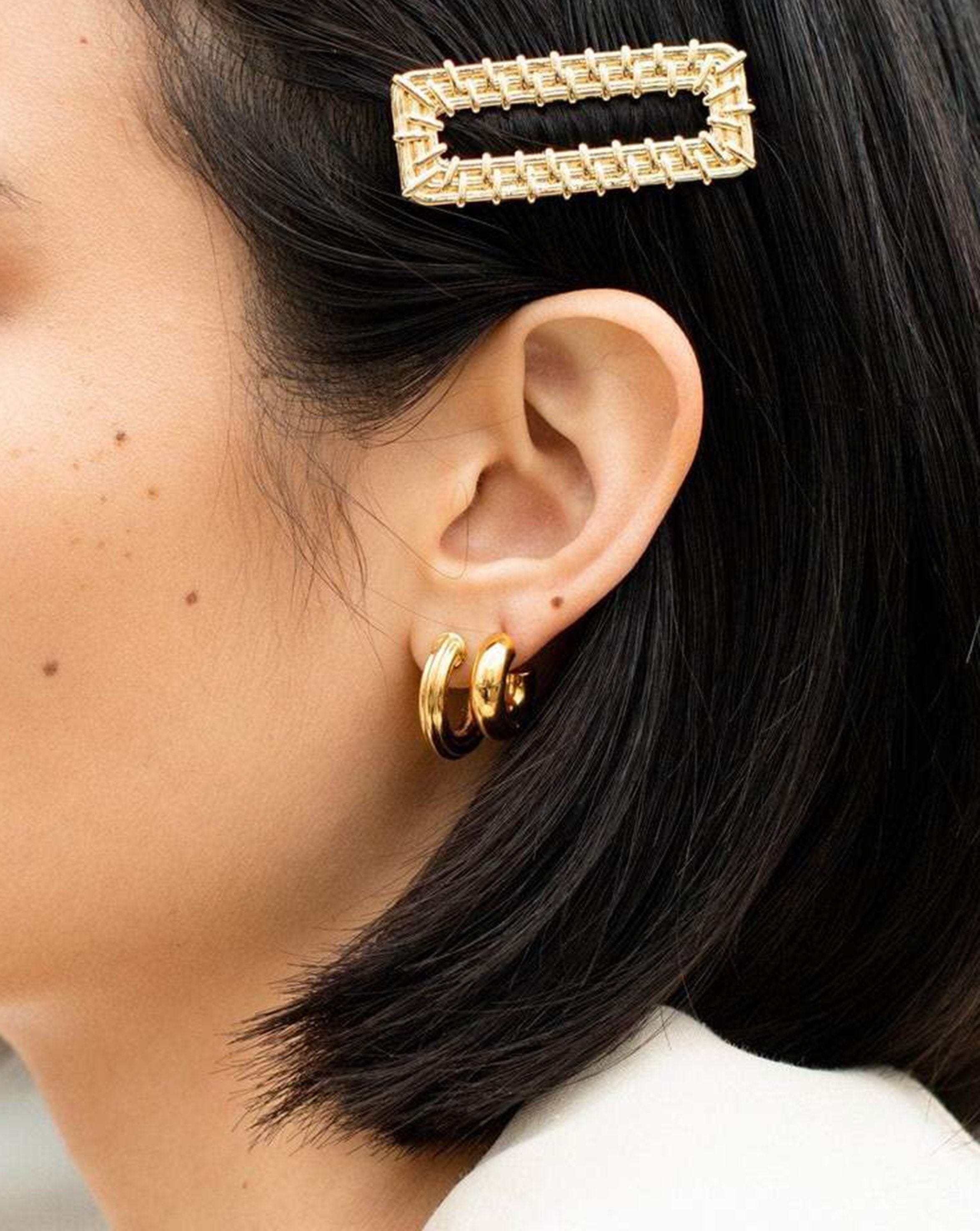 Raffia Hair Clip | 18ct Gold Plated Accessories Missoma 