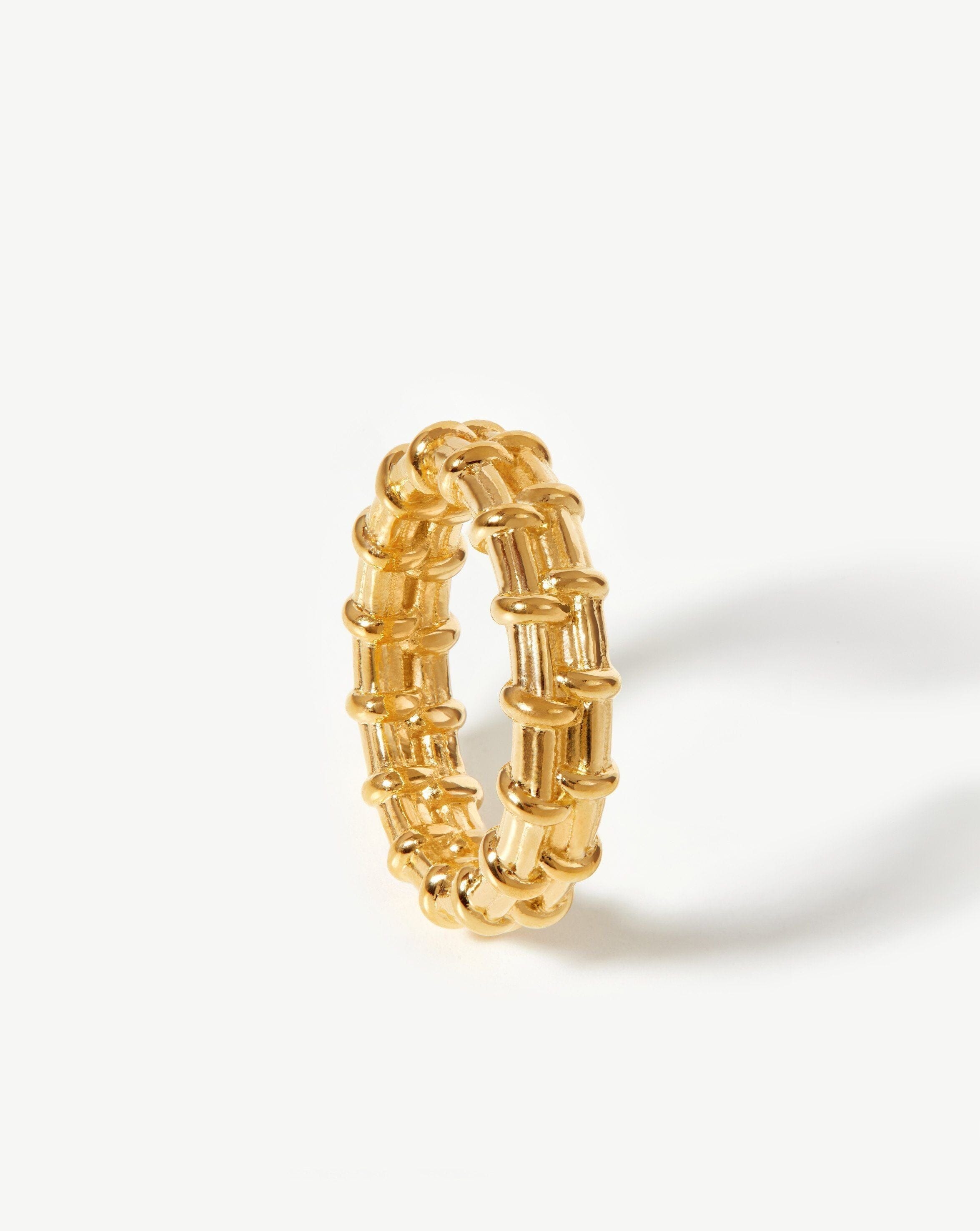 Raffia Ring | 18ct Gold Plated Rings Missoma 