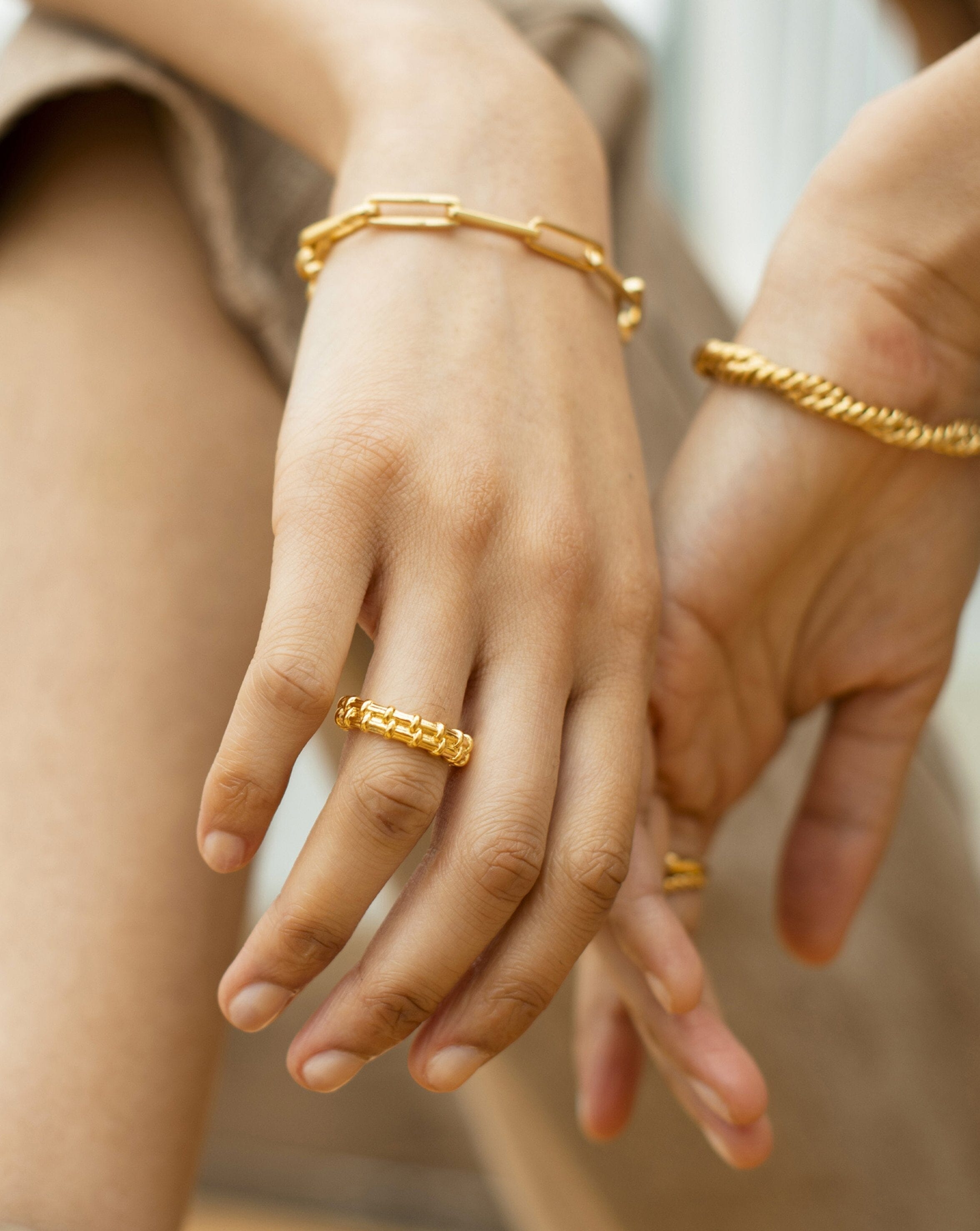 Raffia Ring | 18ct Gold Plated Rings Missoma 