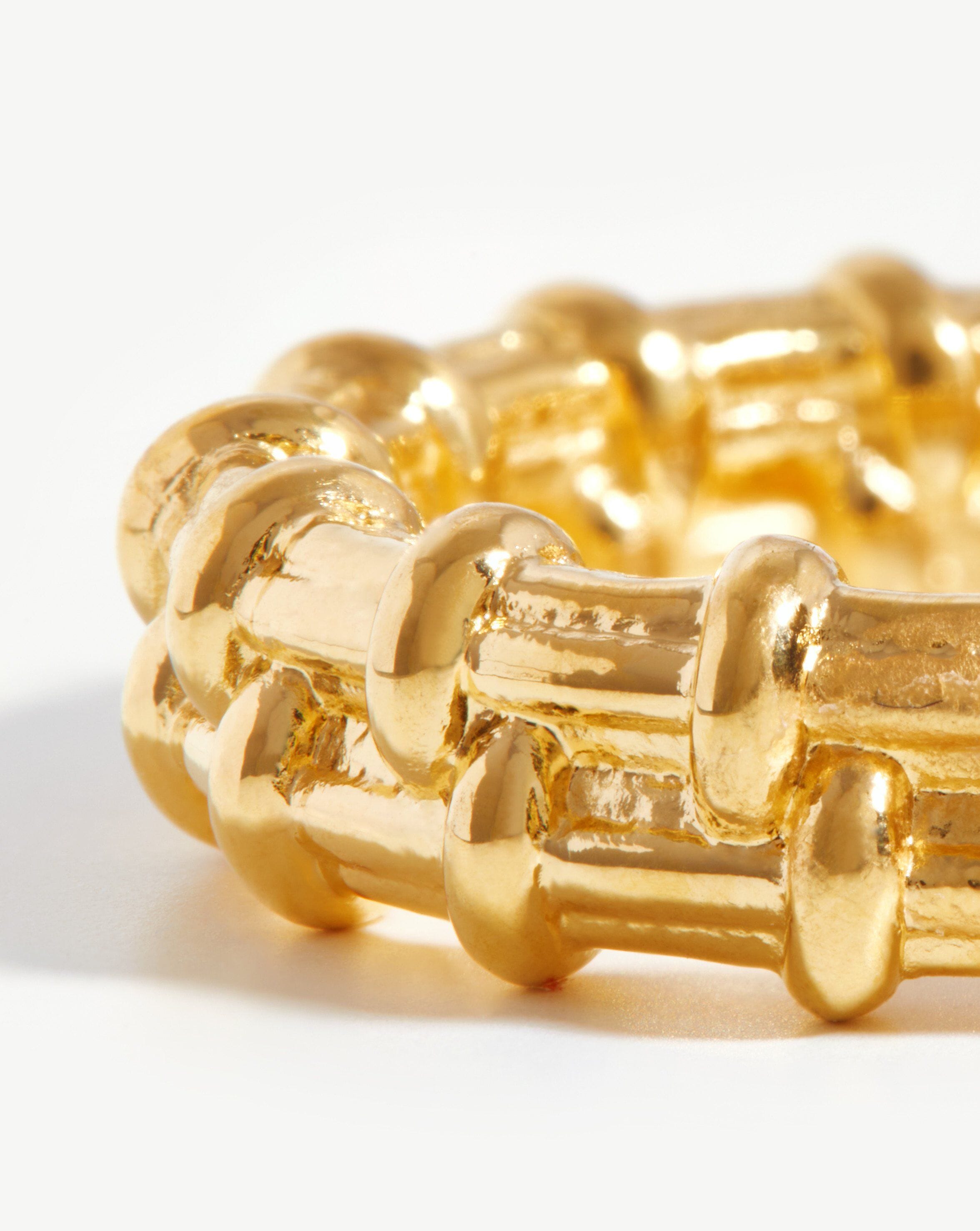 Raffia Ring | 18ct Gold Plated Rings Missoma 
