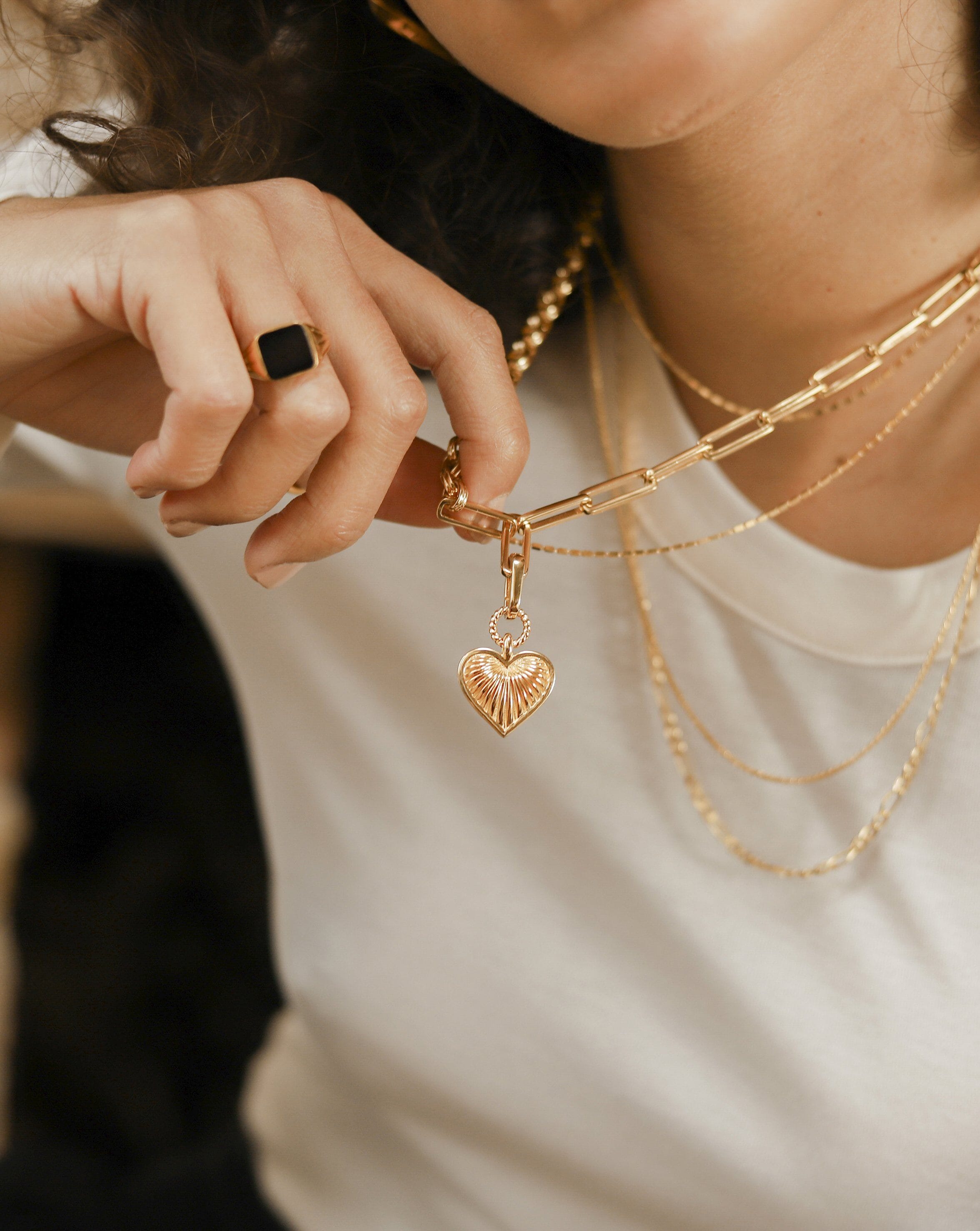 Missoma shop heart necklace