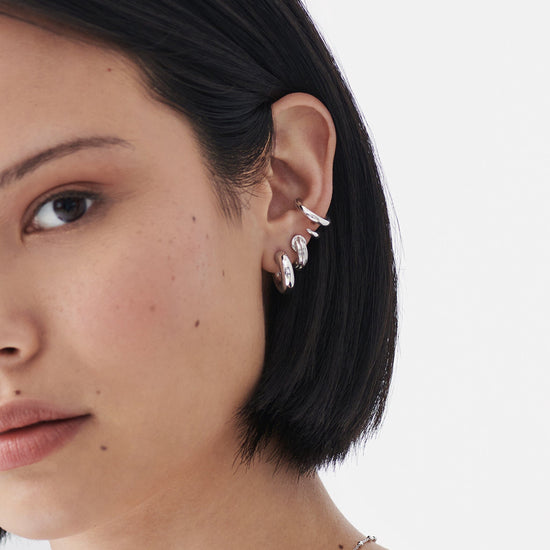 Ridge Huggies Earrings Missoma 