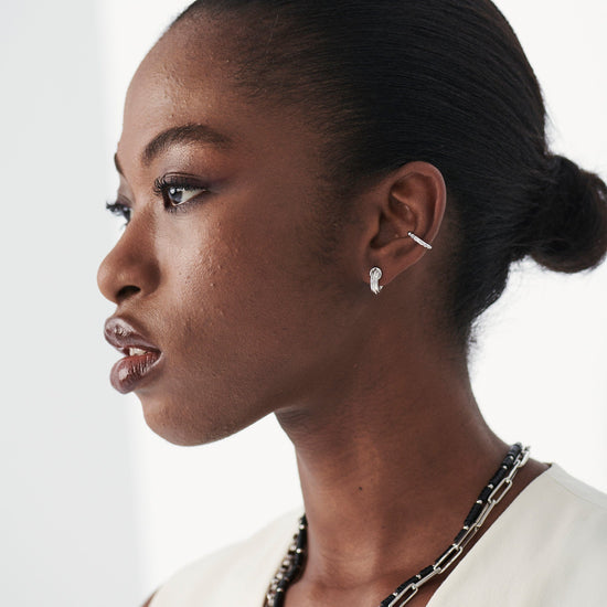 Ridge Huggies Earrings Missoma 