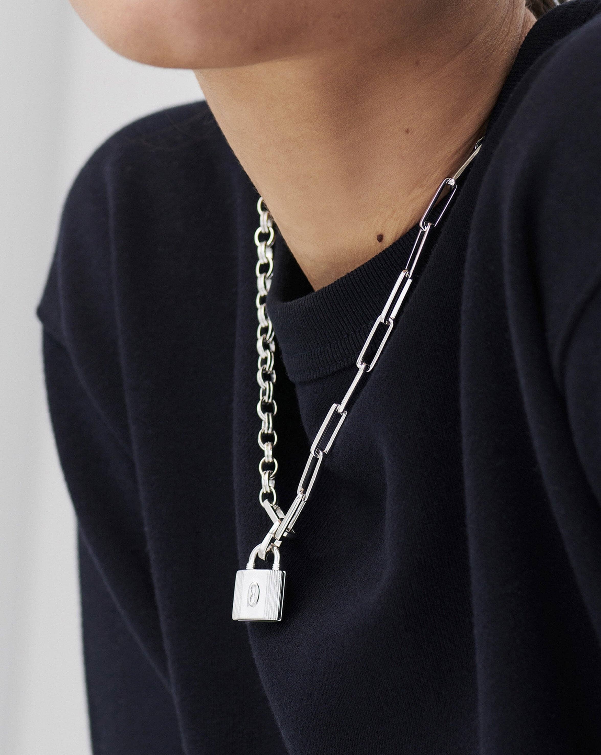 Missoma shop padlock necklace