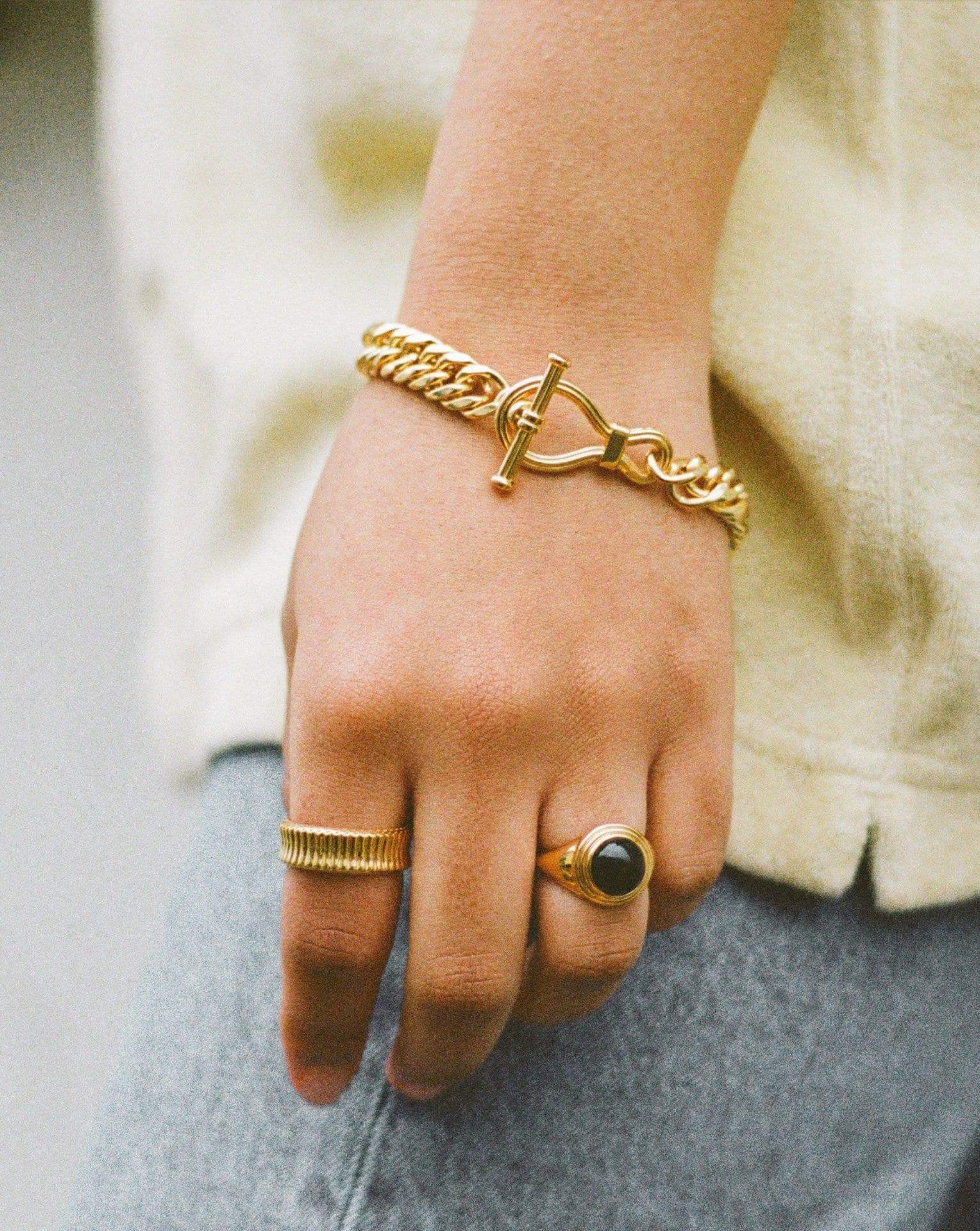 Ridge T-Bar Chain Bracelet Bracelets Missoma 