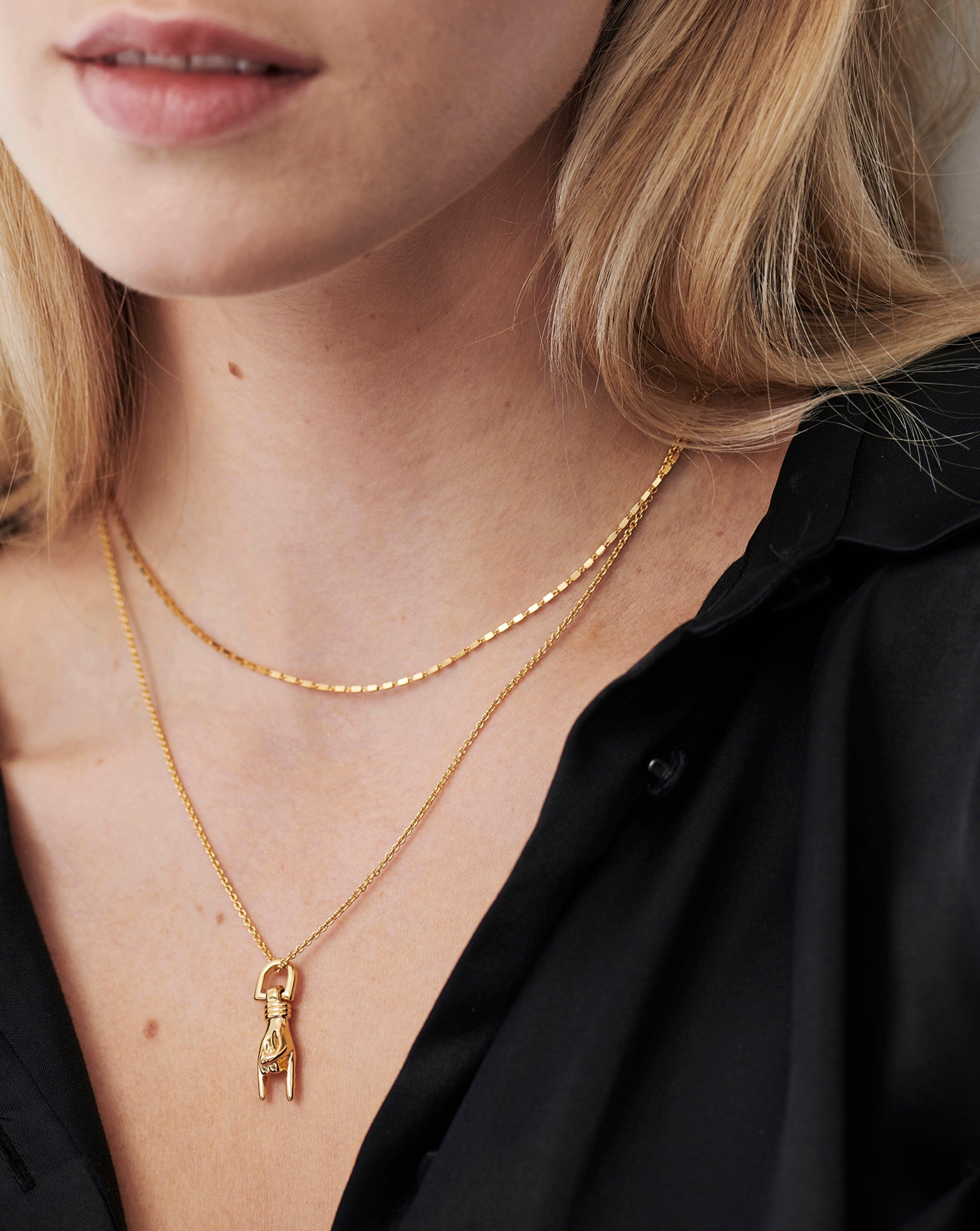 Rock On Charm Necklace | 18ct Gold Plated Necklaces Missoma 