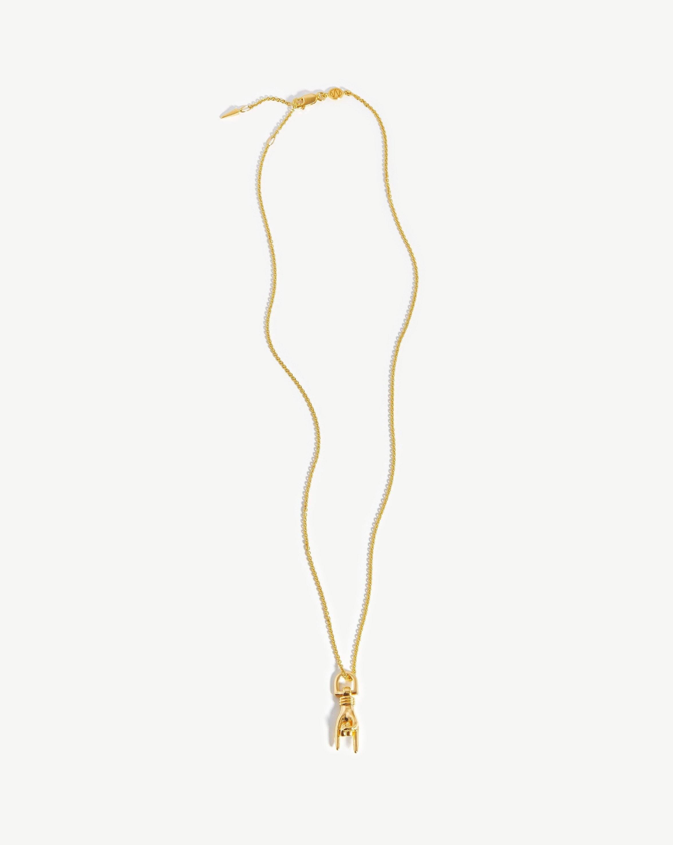 Rock On Charm Necklace | 18ct Gold Plated Necklaces Missoma 