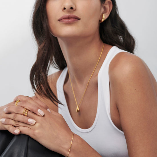 Savi Asymmetric Square Snake Chain Bracelet Bracelets Missoma 