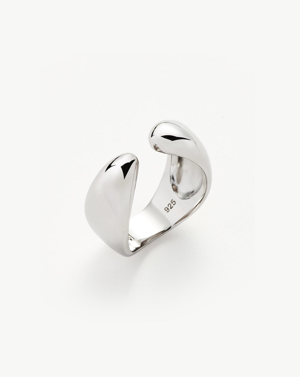 Savi Sculptural Open Stacking Ring Plated