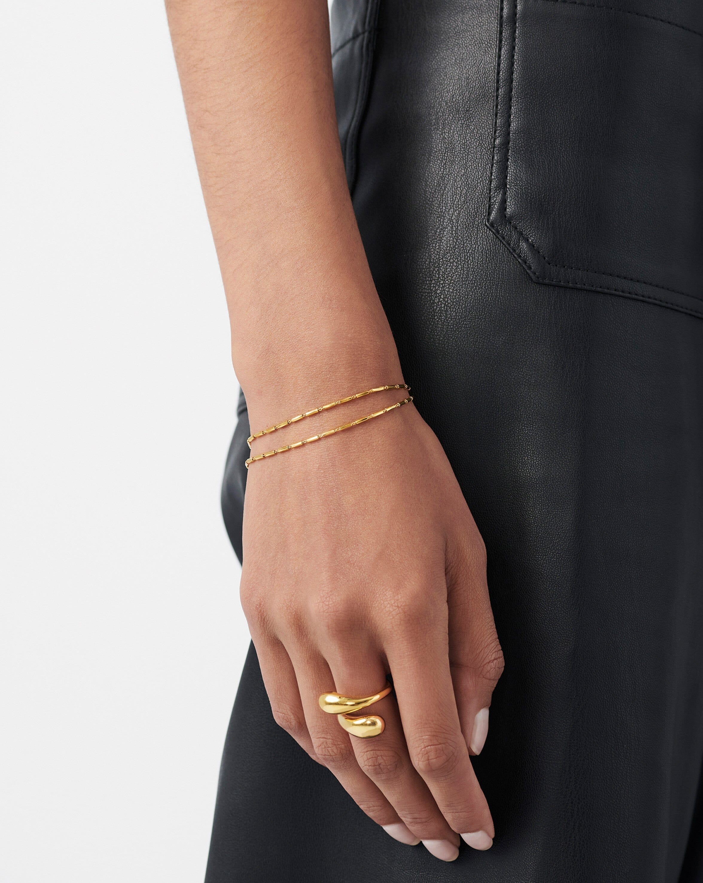 Missoma gold sales double chain bracelet