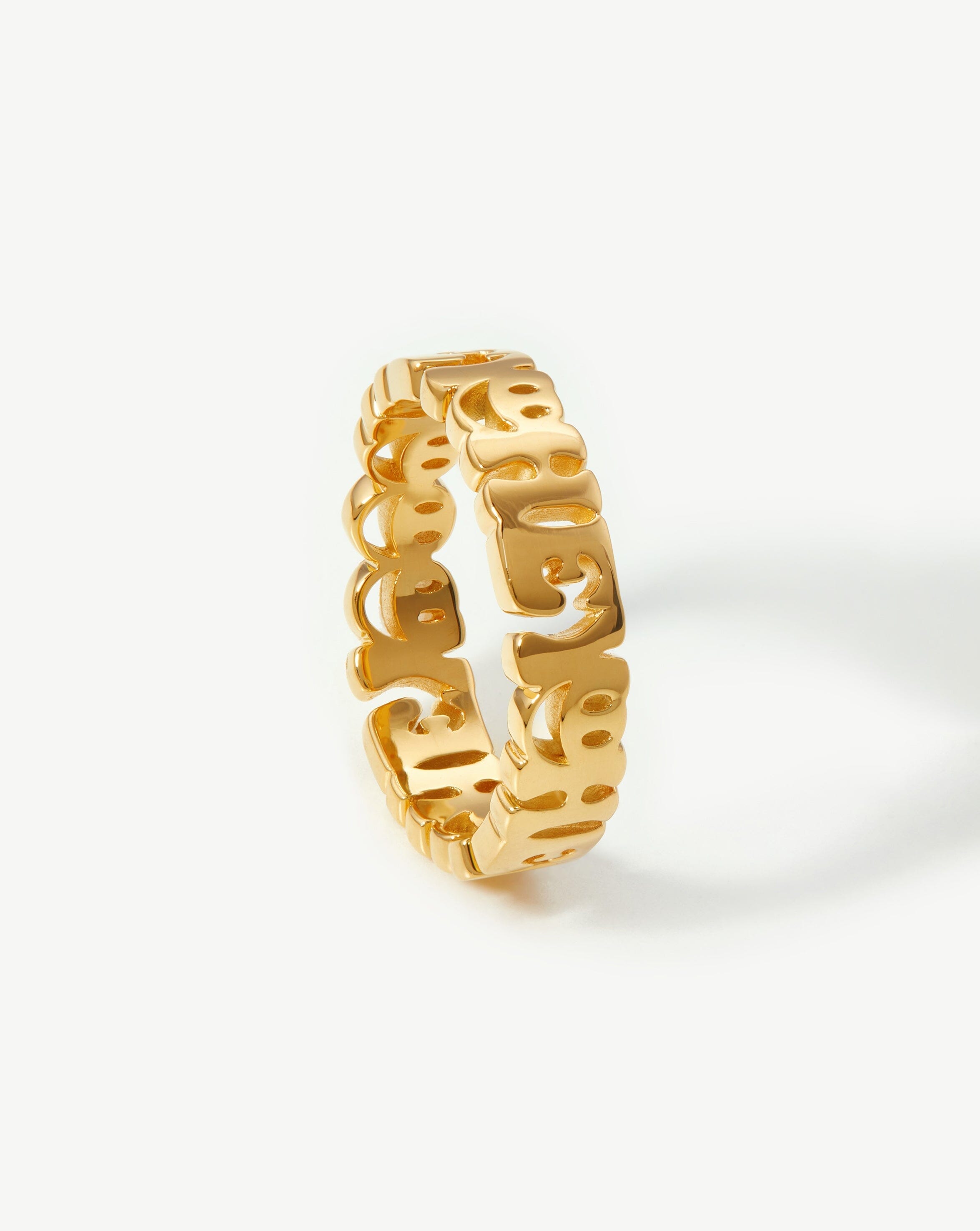 Say Hey Stacking Ring | 18ct Gold Plated Vermeil Rings Missoma 
