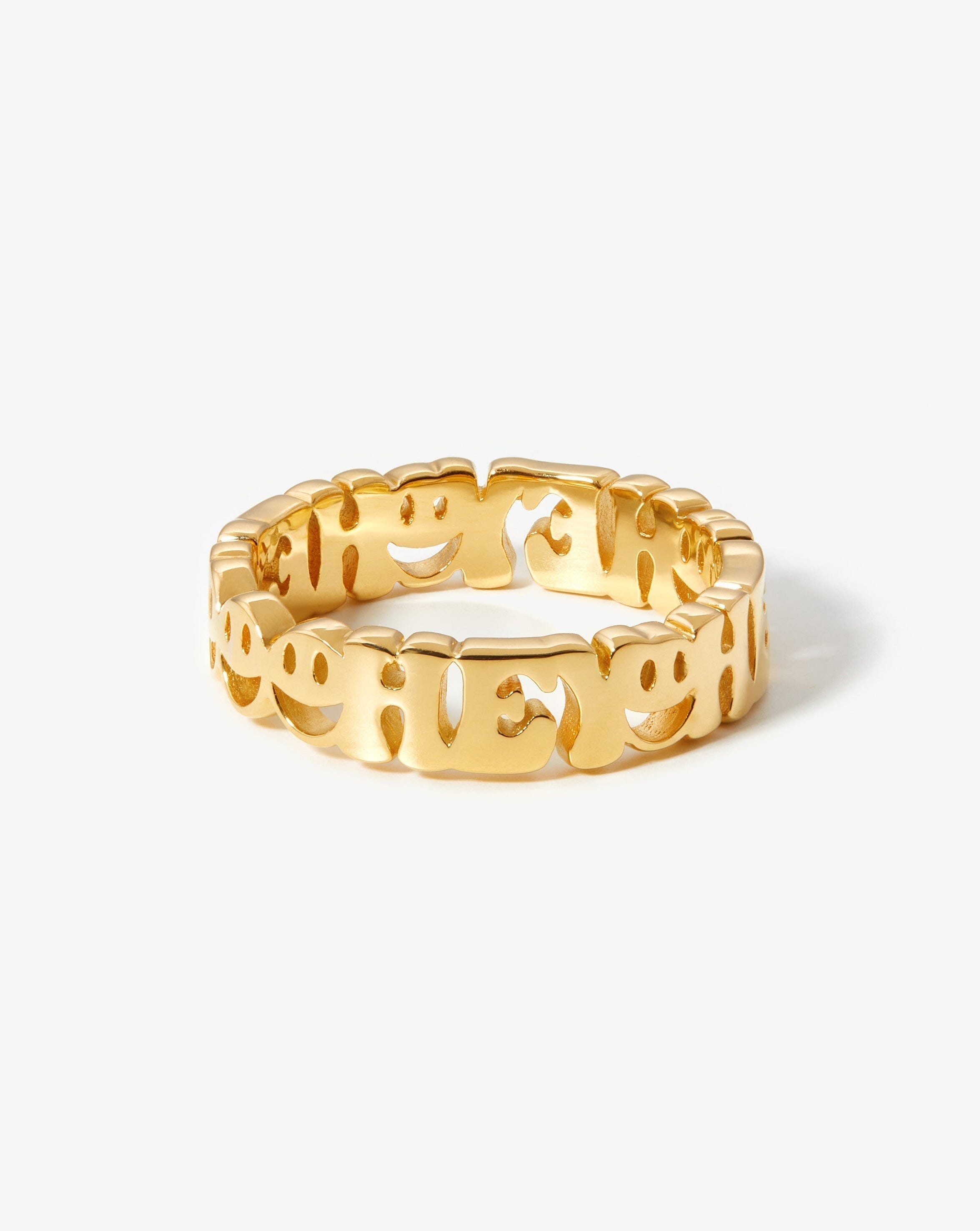Say Hey Stacking Ring | 18ct Gold Plated Vermeil Rings Missoma 