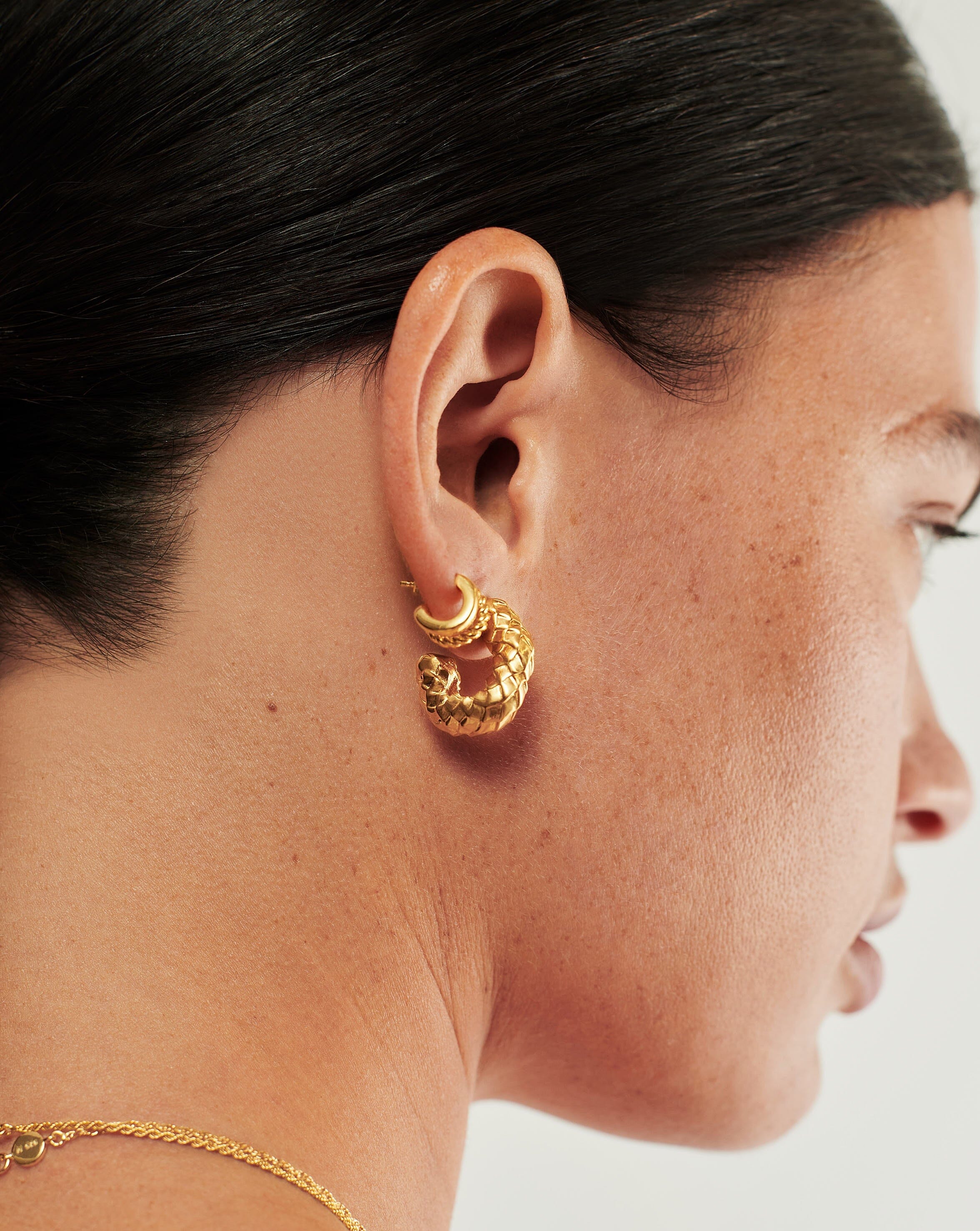 Serpent & Radial Hoop Earring Set | 18ct Gold Plated Vermeil Layering Sets Missoma 