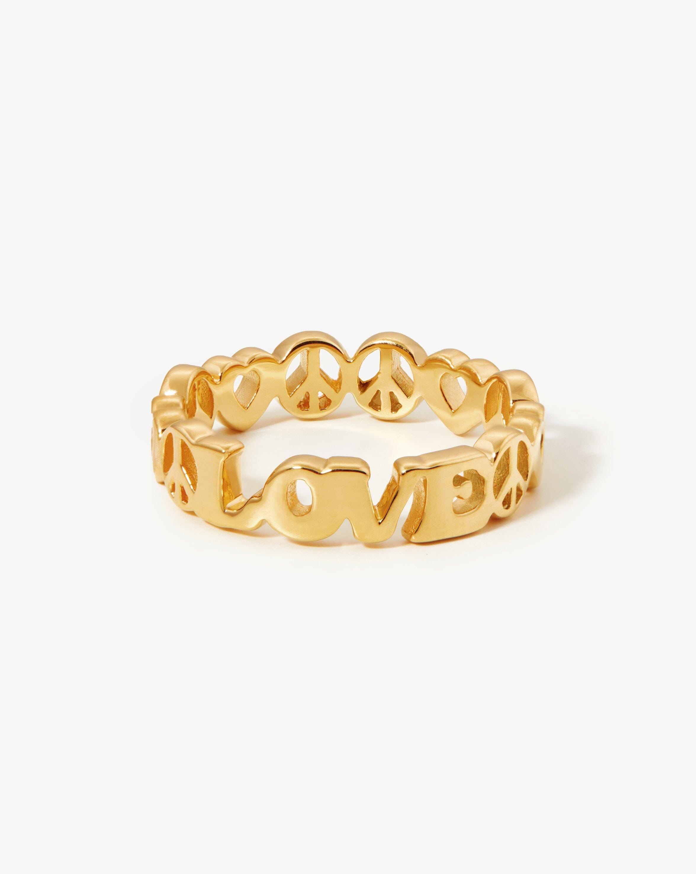 Share the Love Stacking Ring | 18ct Gold Plated Vermeil Rings Missoma 
