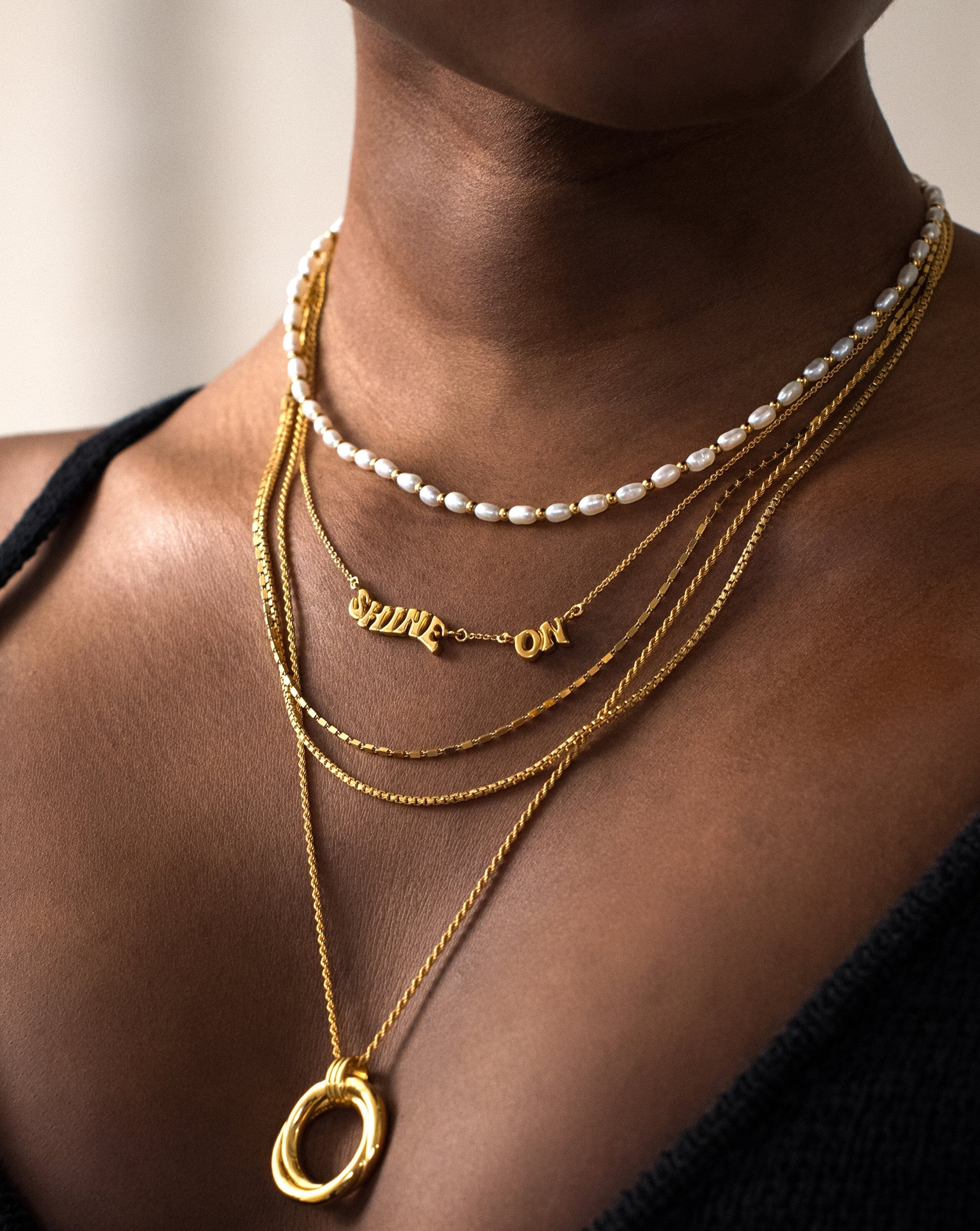 Shine On Pendant Chain Necklace Necklaces Missoma 
