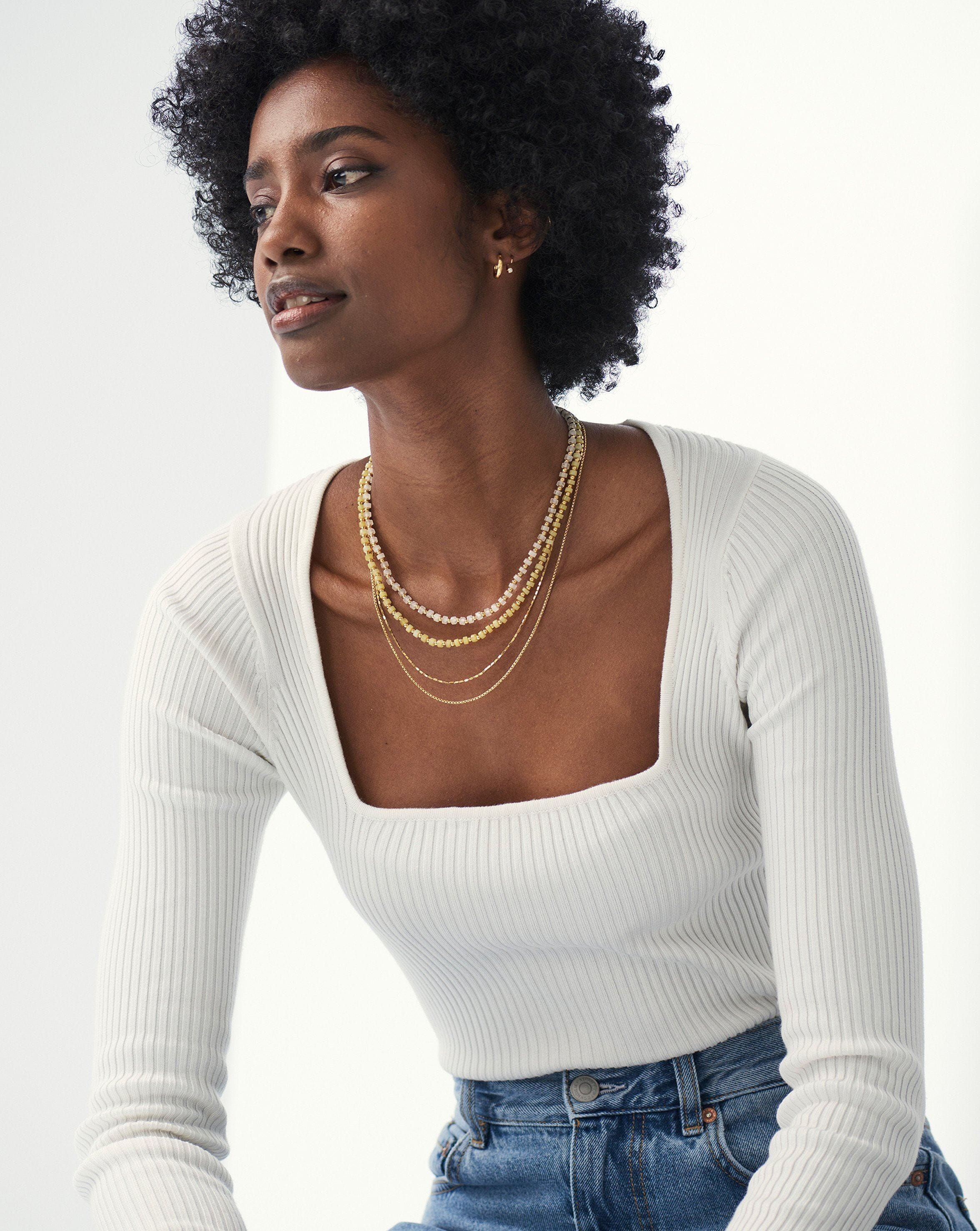 Short beaded hotsell necklaces