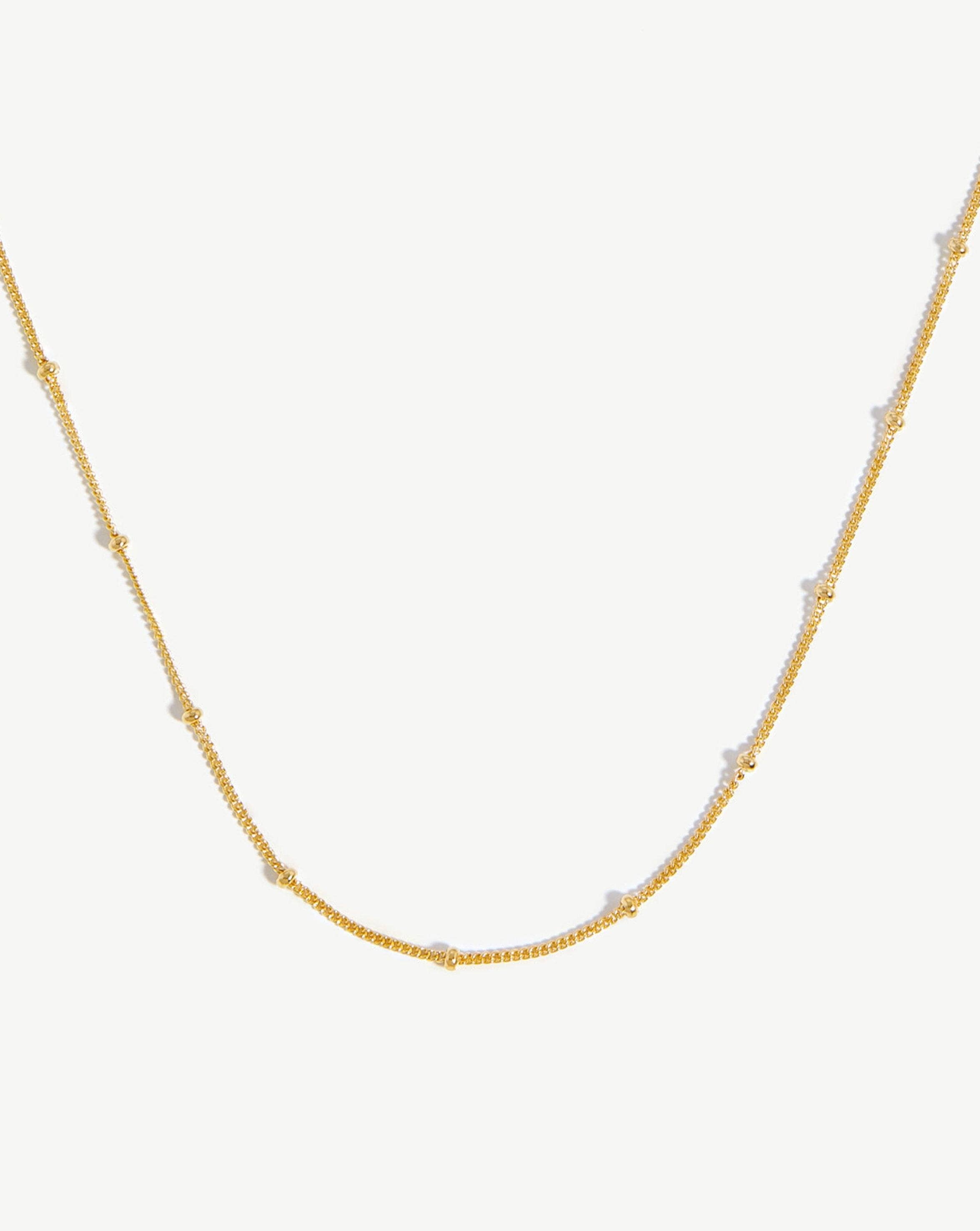 Short Bobble Chain Necklace | 18ct Gold Plated Vermeil Necklaces Missoma 