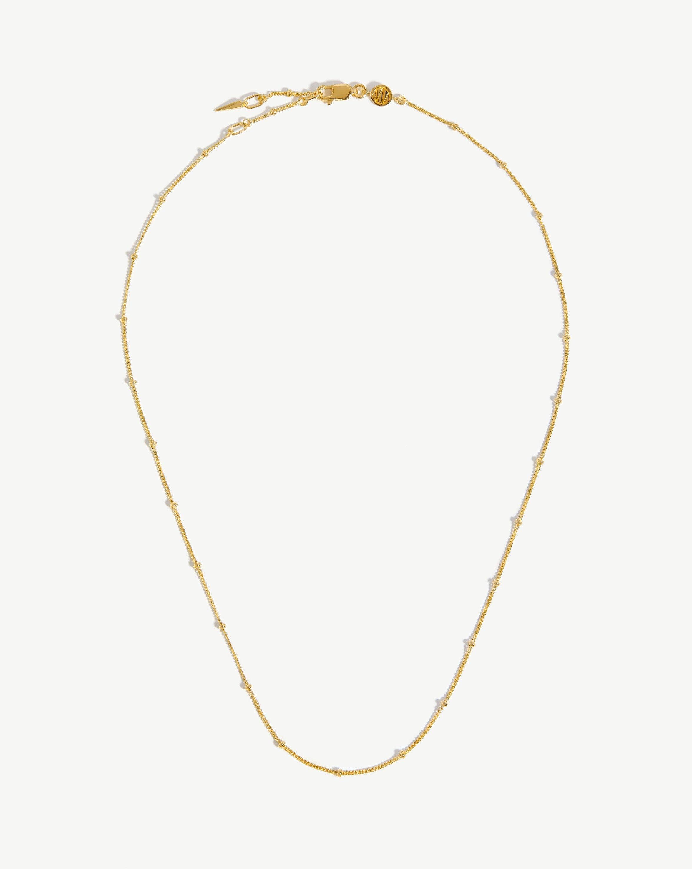 Short Bobble Chain Necklace | 18ct Gold Plated Vermeil Necklaces Missoma 